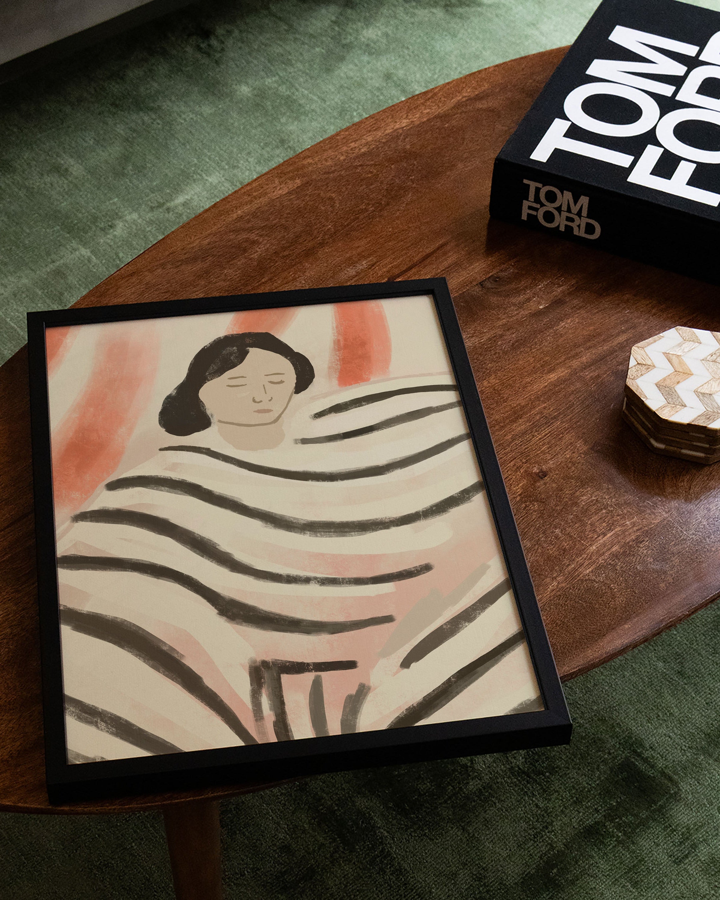 Folded Thoughts Poster – Print Material Wandbild, moderne Kunst & Fine Art Print von Spawnd, handgefertigt & Made in Germany