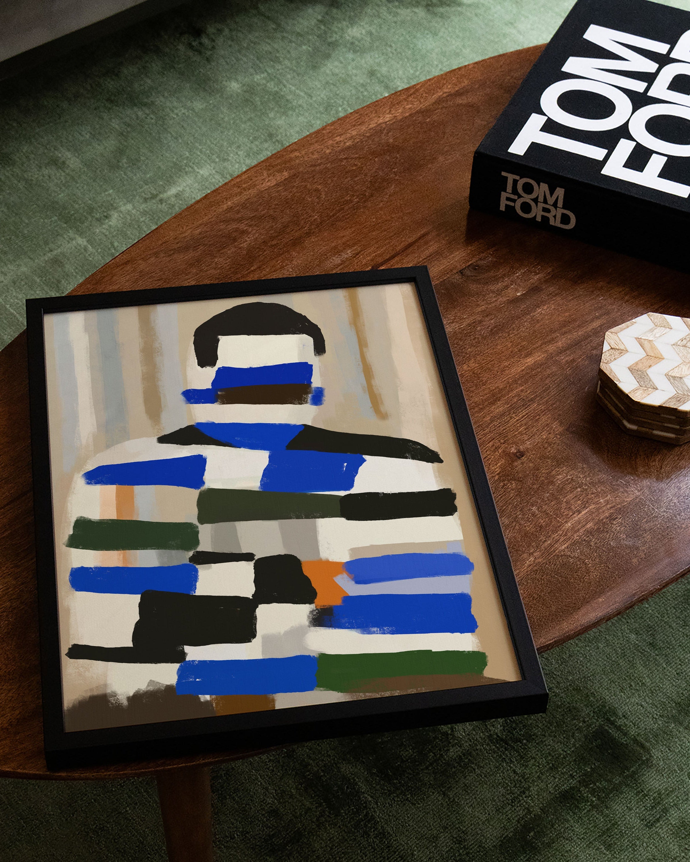 Fragmented Poster – Print Material Wandbild, moderne Kunst & Fine Art Print von Spawnd, handgefertigt & Made in Germany