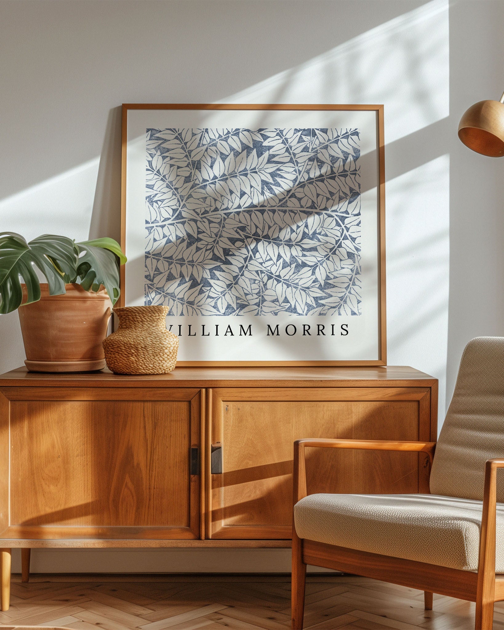 Frosted Ferns Poster – Print Material Wandbild, moderne Kunst & Fine Art Print von Spawnd, handgefertigt & Made in Germany