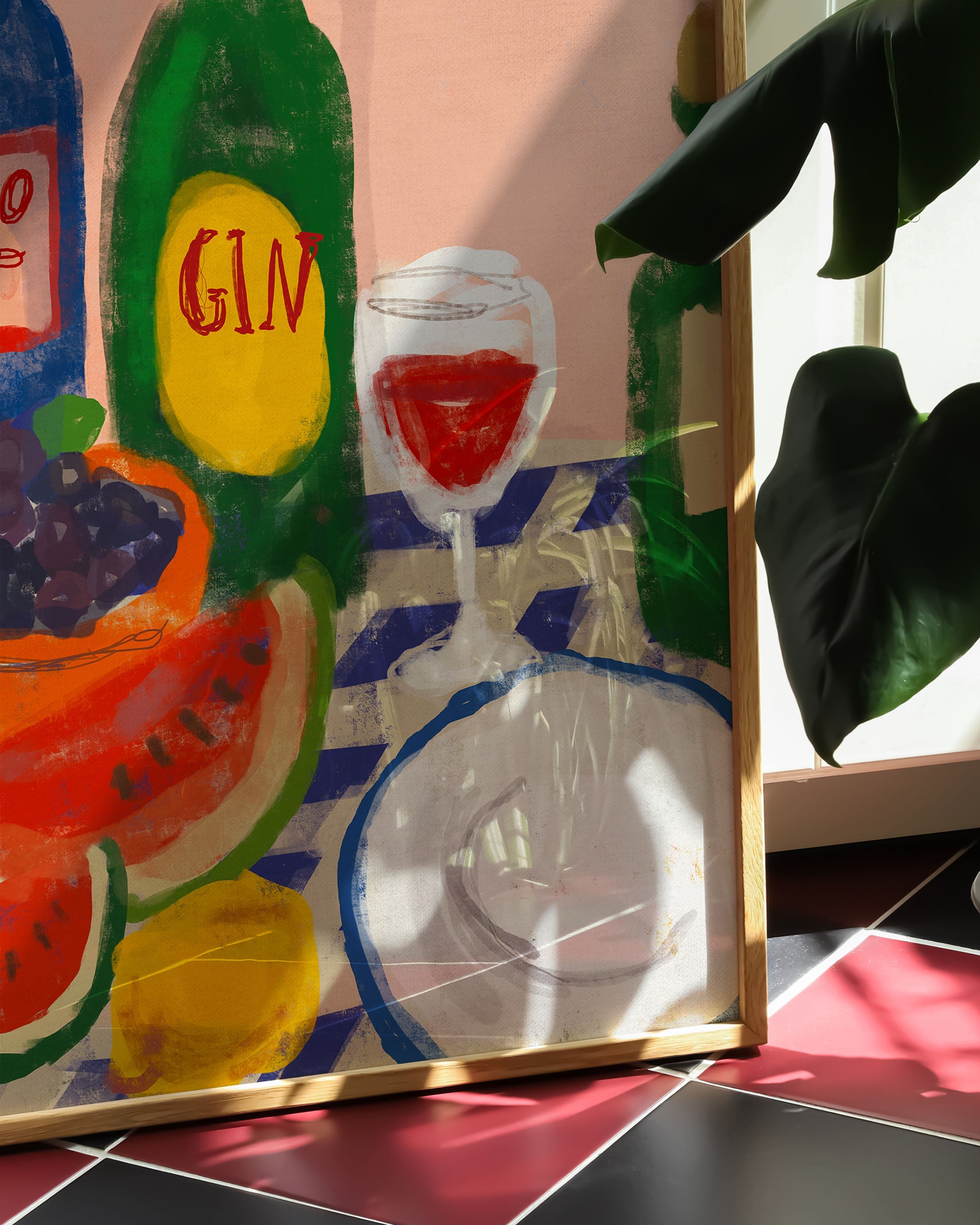 Fruity Dinner Poster – Print Material Wandbild, moderne Kunst & Fine Art Print von Spawnd, handgefertigt & Made in Germany