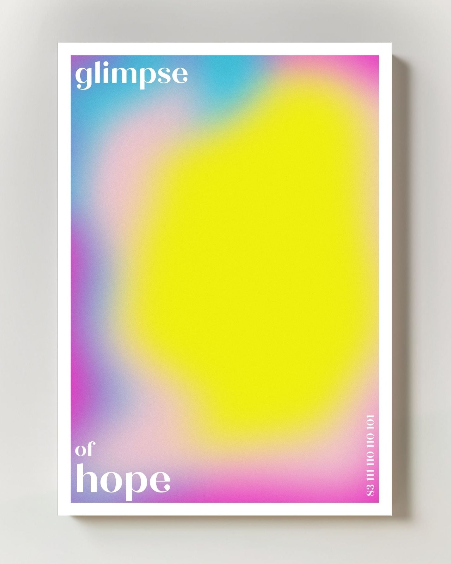 Glimpse of Hope Poster – Print Material Wandbild, moderne Kunst & Fine Art Print von Spawnd, handgefertigt & Made in Germany