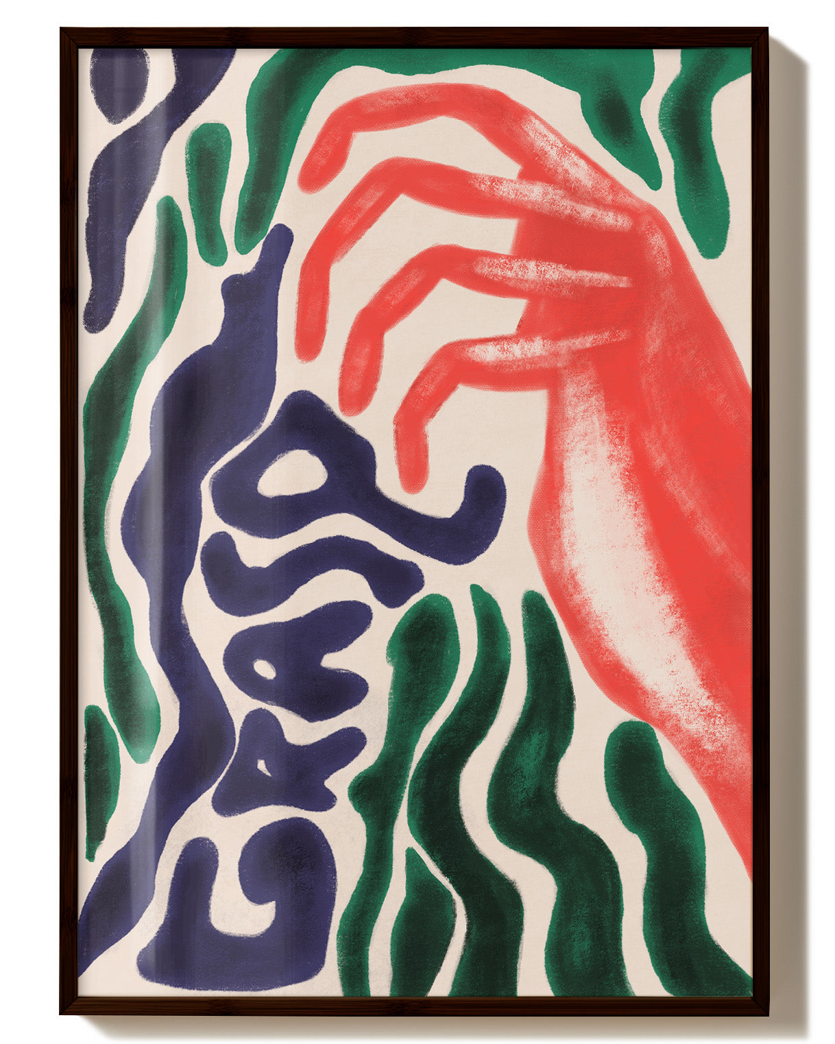 Grasp Poster – Print Material Wandbild, moderne Kunst & Fine Art Print von Spawnd, handgefertigt & Made in Germany