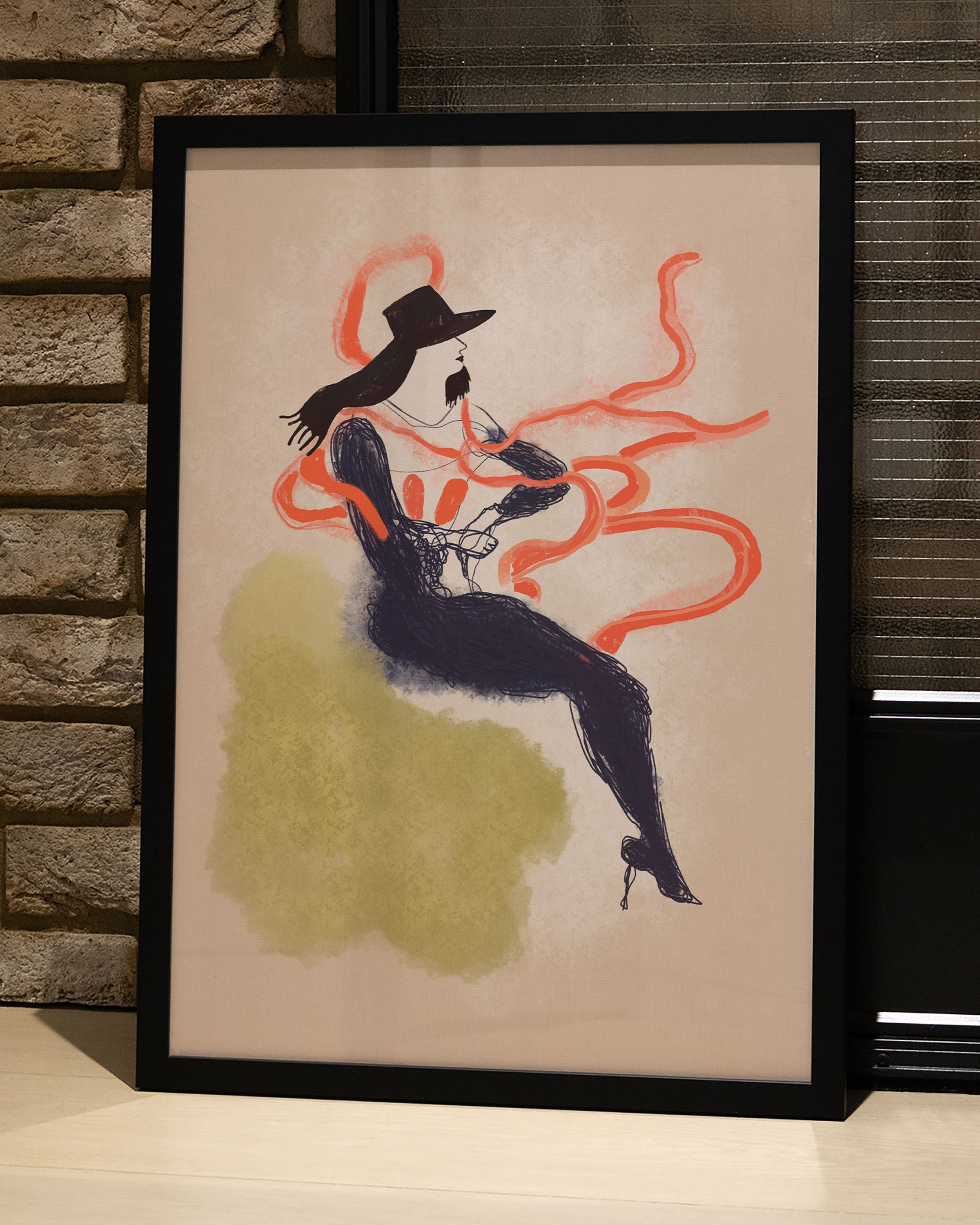 High Heels Poster – Print Material Wandbild, moderne Kunst & Fine Art Print von Spawnd, handgefertigt & Made in Germany