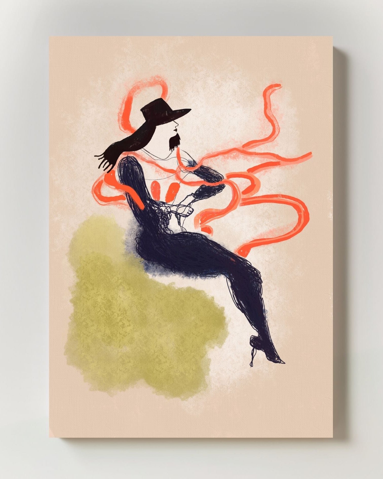 High Heels Poster – Print Material Wandbild, moderne Kunst & Fine Art Print von Spawnd, handgefertigt & Made in Germany