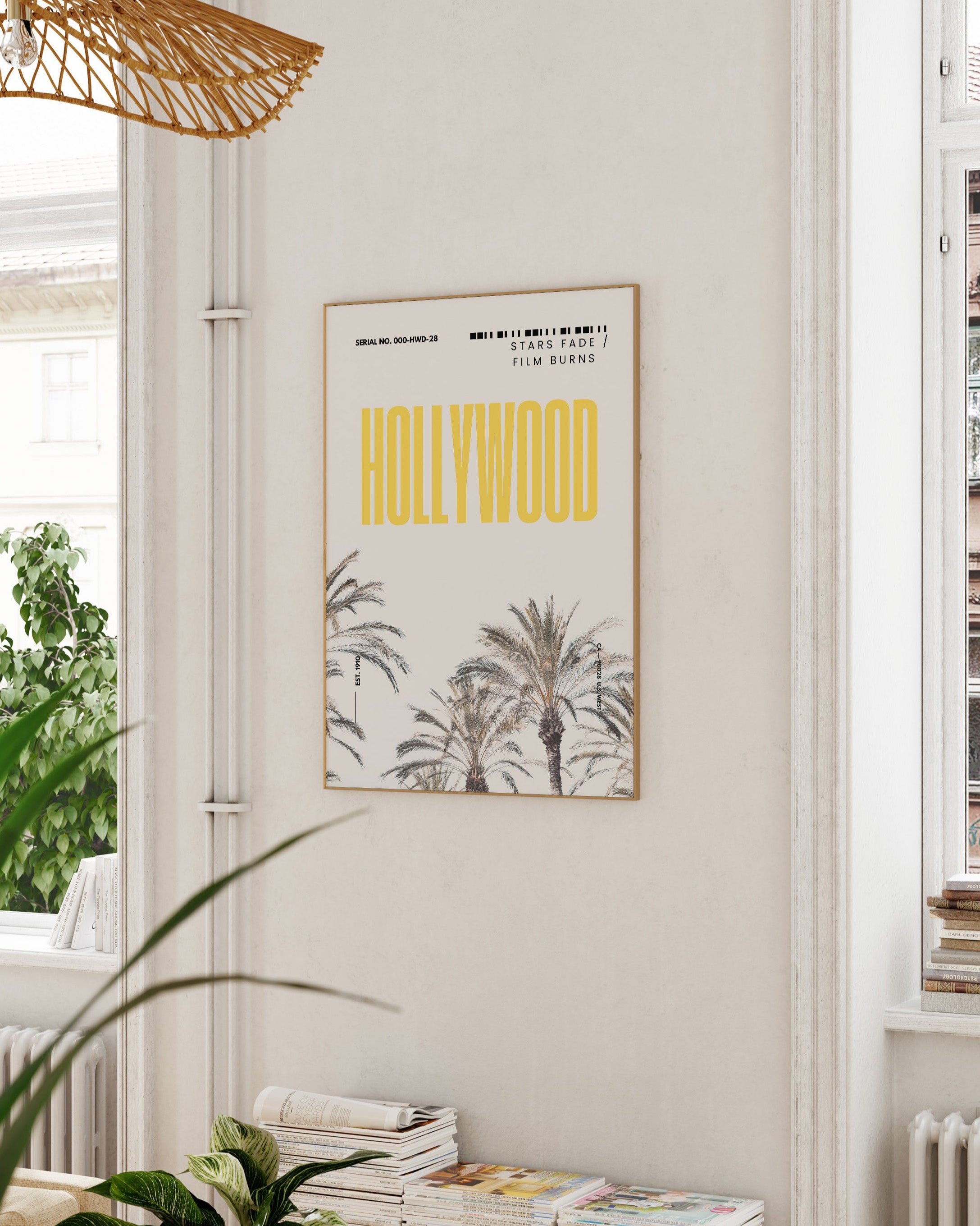 Hollywood Poster – Print Material Wandbild, moderne Kunst & Fine Art Print von Spawnd, handgefertigt & Made in Germany