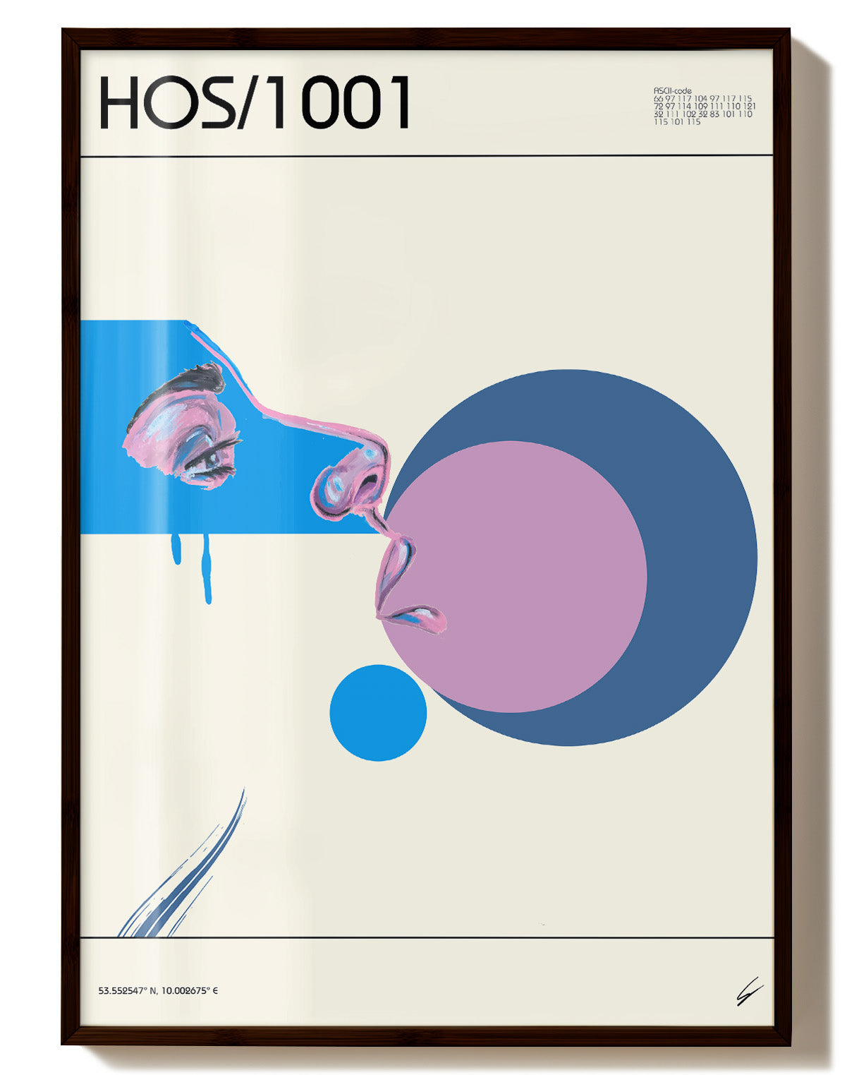 HOS/1001 Poster – Print Material Wandbild, moderne Kunst & Fine Art Print von Spawnd, handgefertigt & Made in Germany