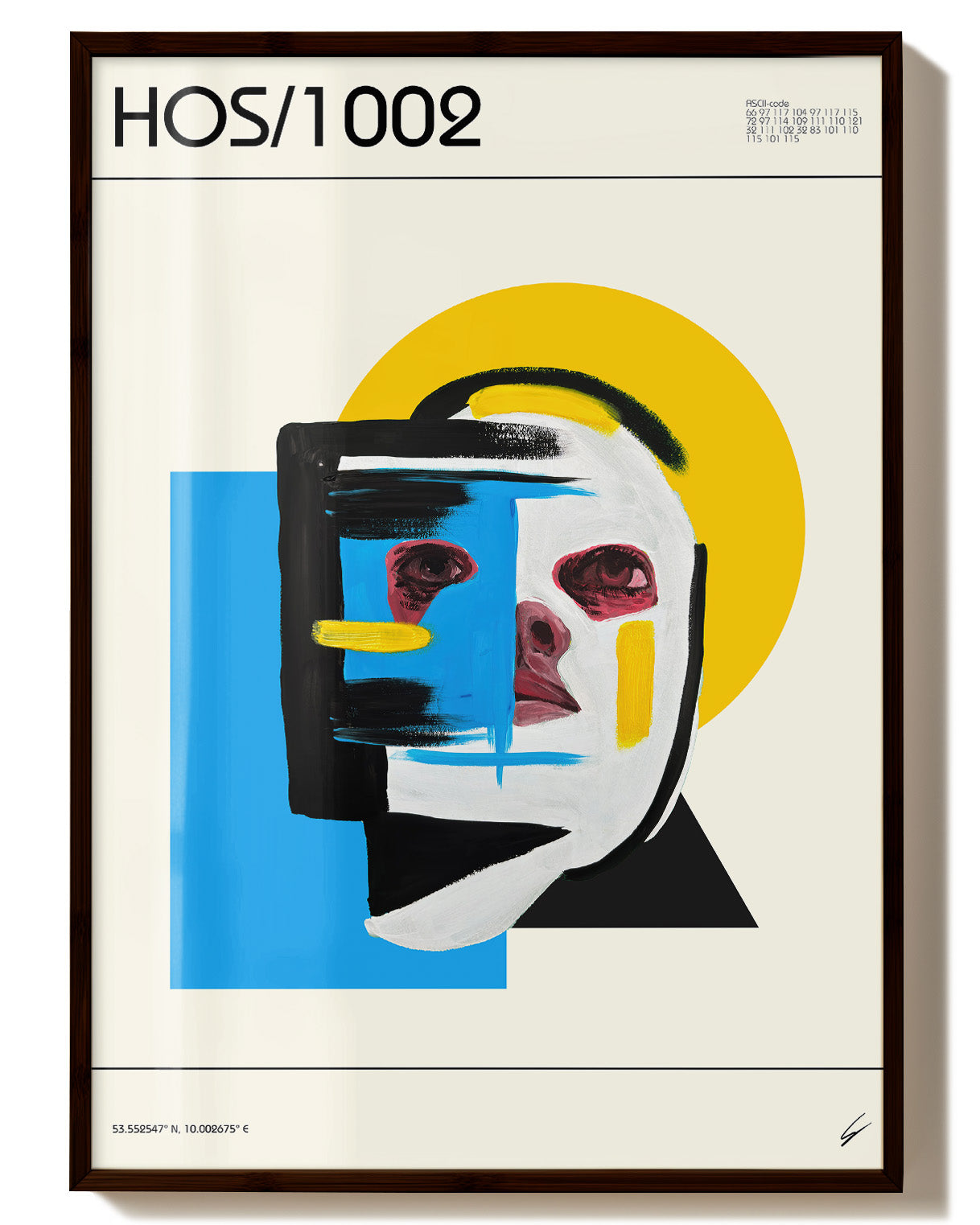 HOS/1002 Poster – Print Material Wandbild, moderne Kunst & Fine Art Print von Spawnd, handgefertigt & Made in Germany