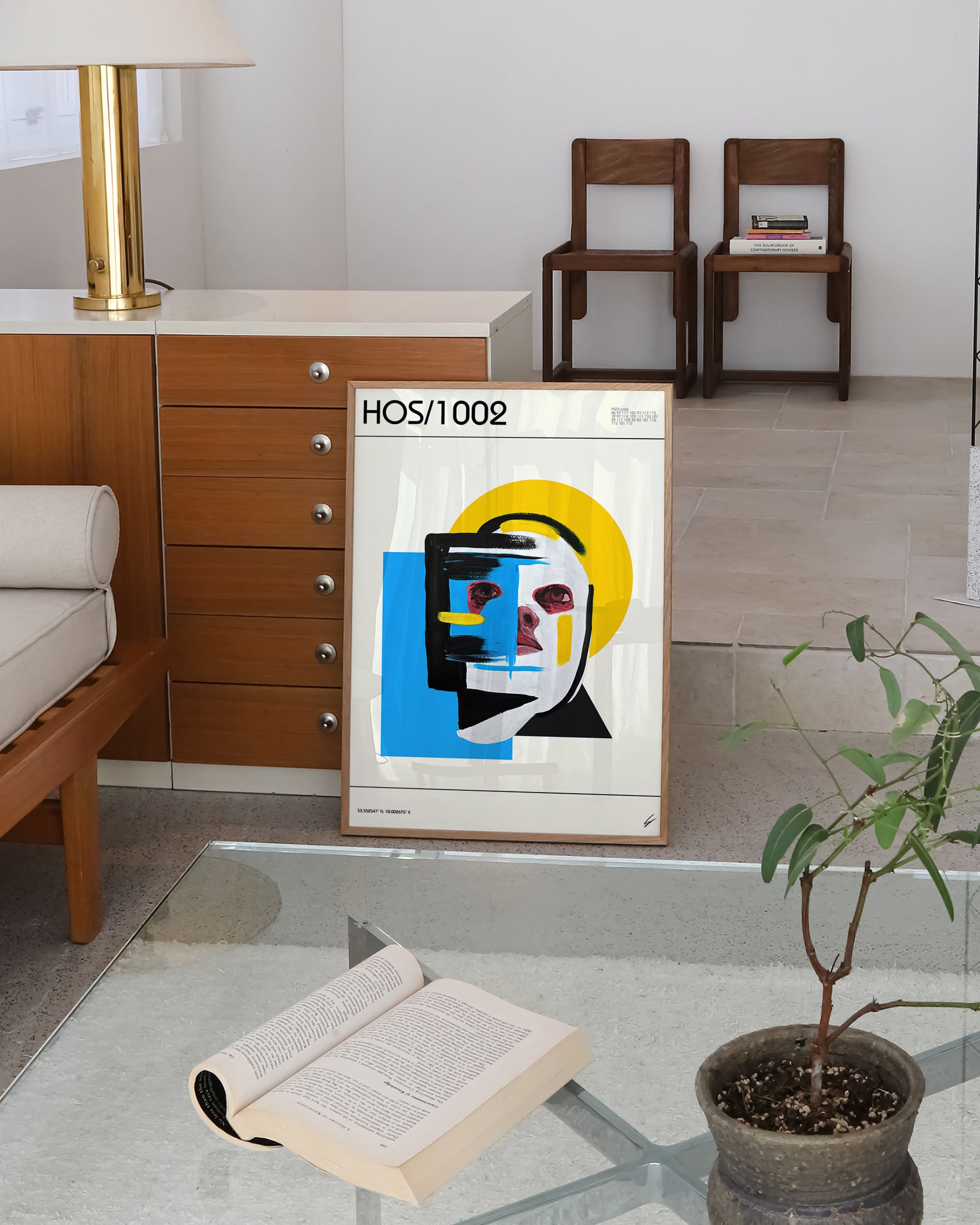 HOS/1002 Poster – Print Material Wandbild, moderne Kunst & Fine Art Print von Spawnd, handgefertigt & Made in Germany