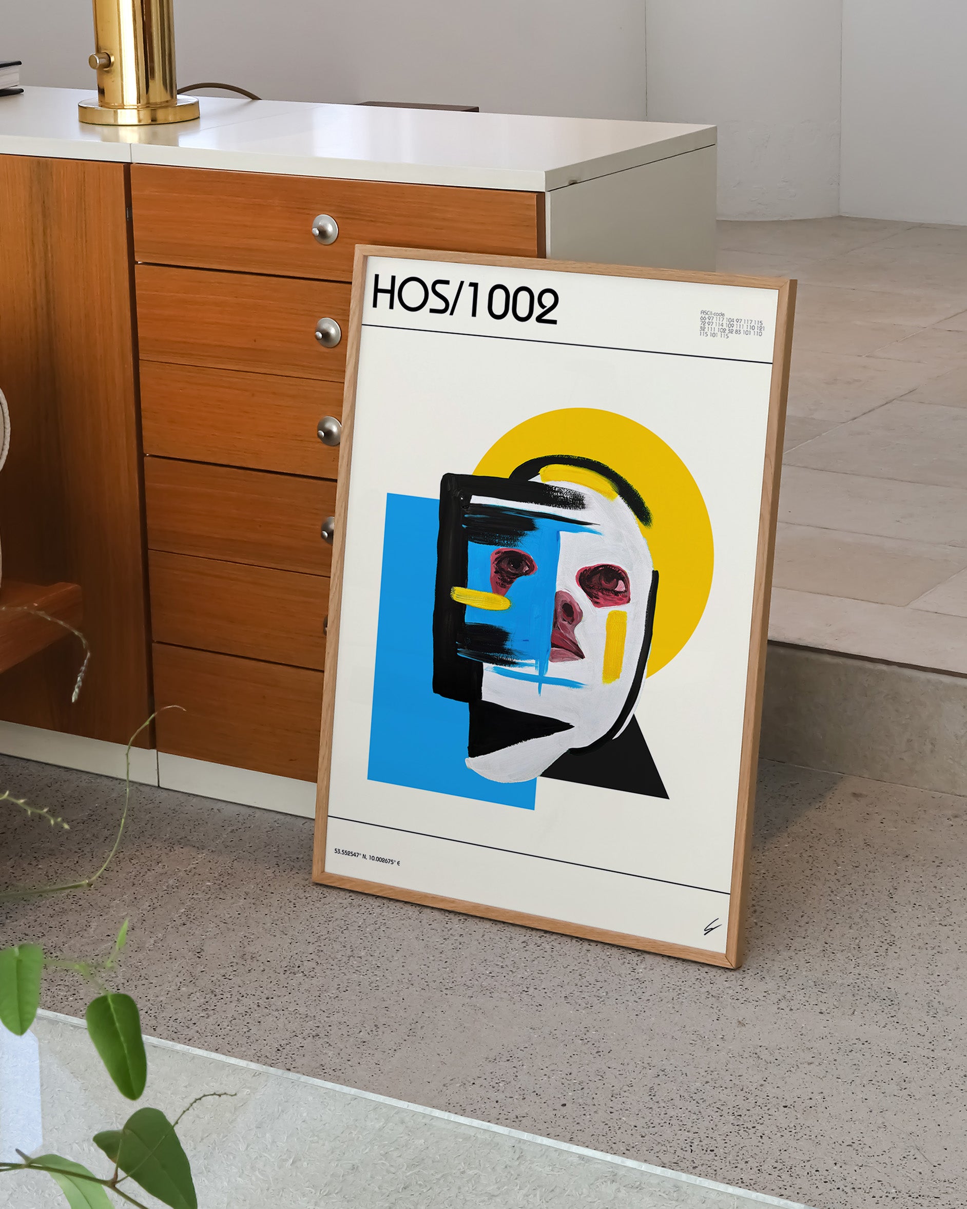 HOS/1002 Poster – Print Material Wandbild, moderne Kunst & Fine Art Print von Spawnd, handgefertigt & Made in Germany
