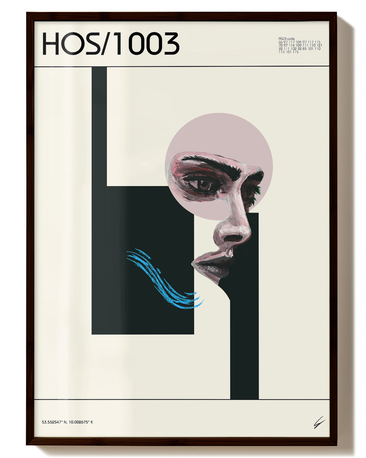 HOS/1003 Poster – Print Material Wandbild, moderne Kunst & Fine Art Print von Spawnd, handgefertigt & Made in Germany