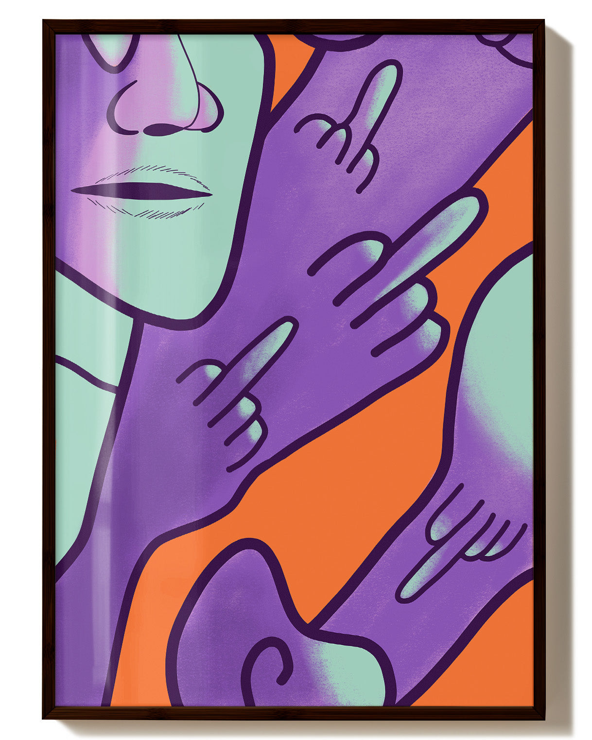Humble Poster – Print Material Wandbild, moderne Kunst & Fine Art Print von Spawnd, handgefertigt & Made in Germany