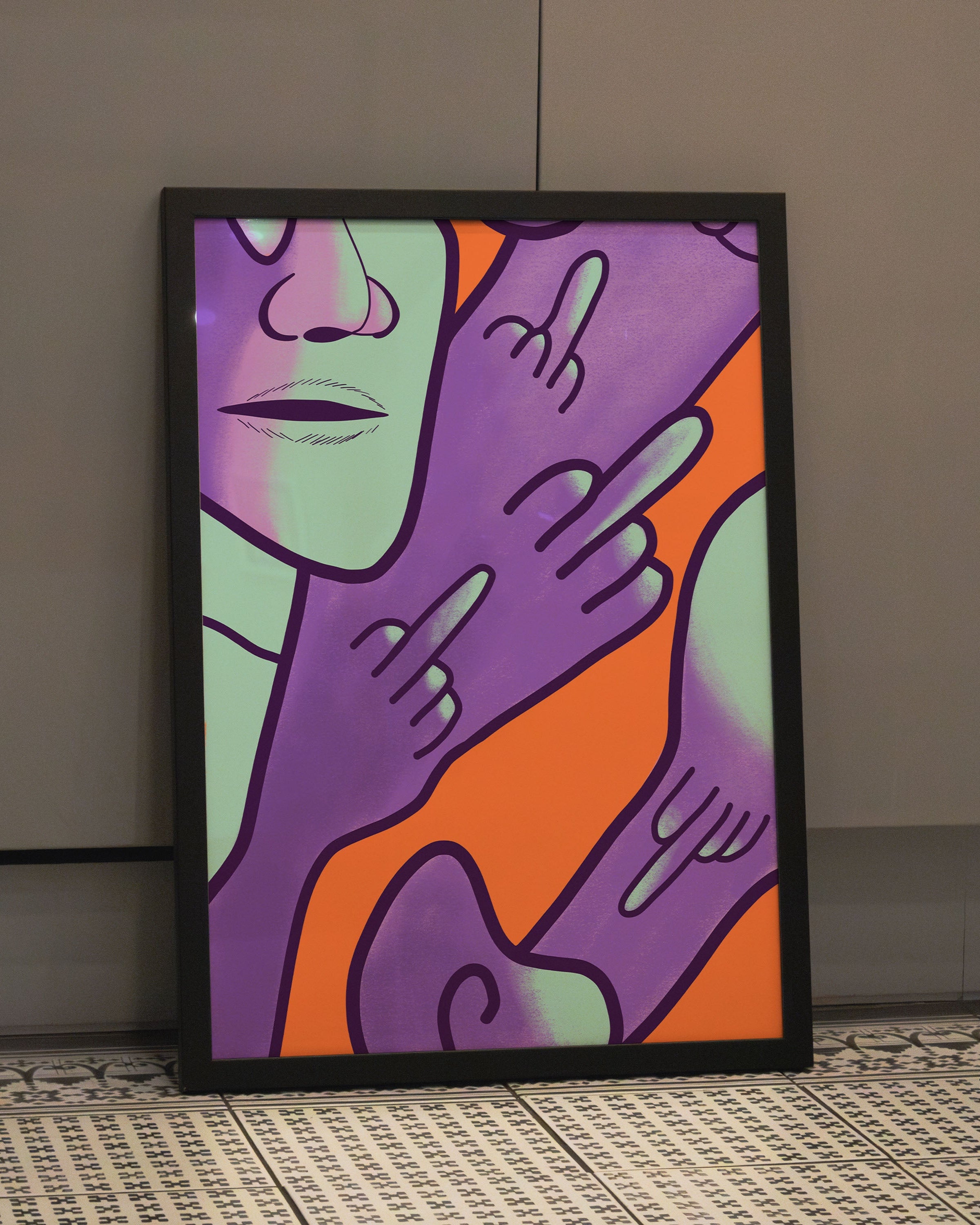 Humble Poster – Print Material Wandbild, moderne Kunst & Fine Art Print von Spawnd, handgefertigt & Made in Germany