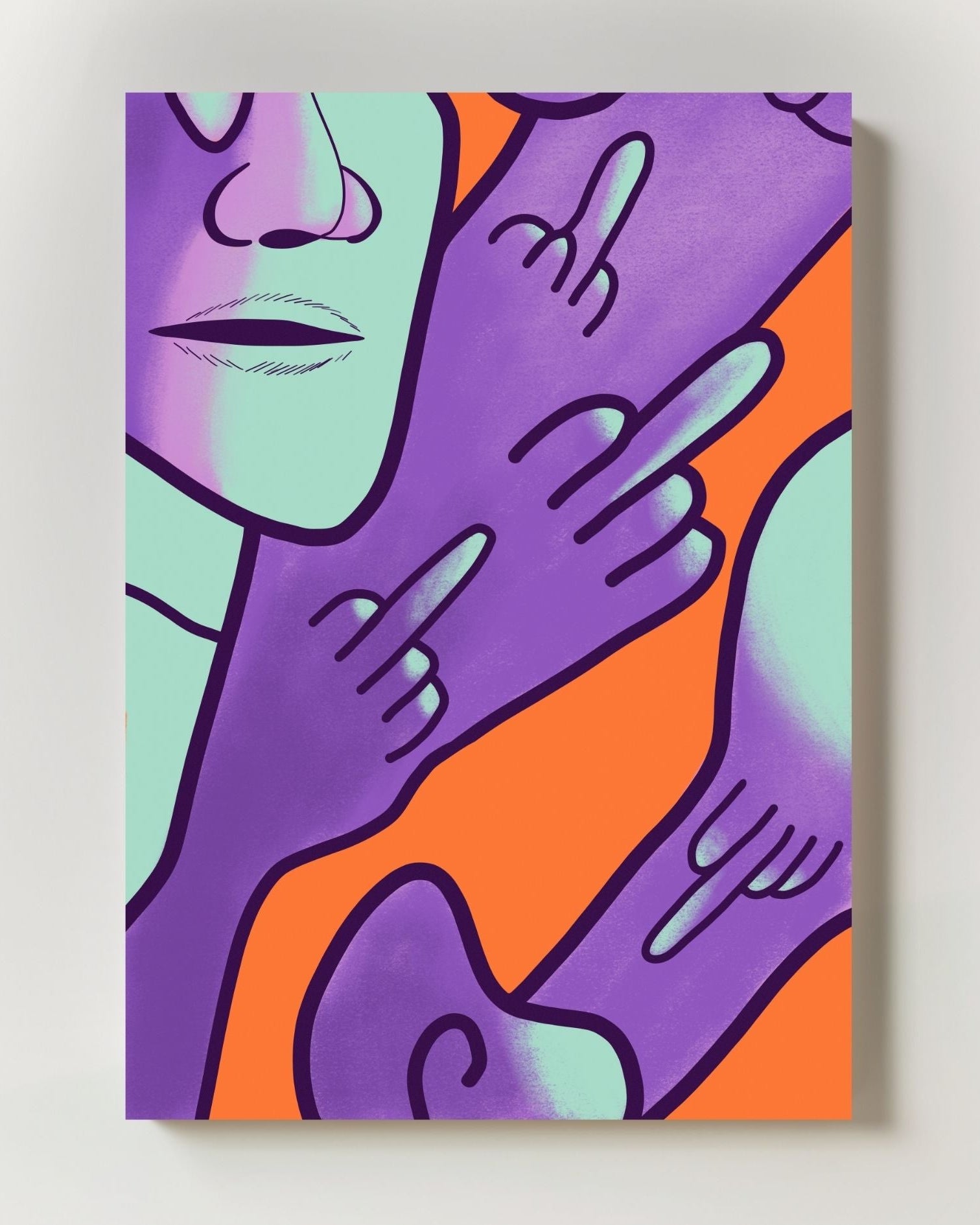 Humble Poster – Print Material Wandbild, moderne Kunst & Fine Art Print von Spawnd, handgefertigt & Made in Germany