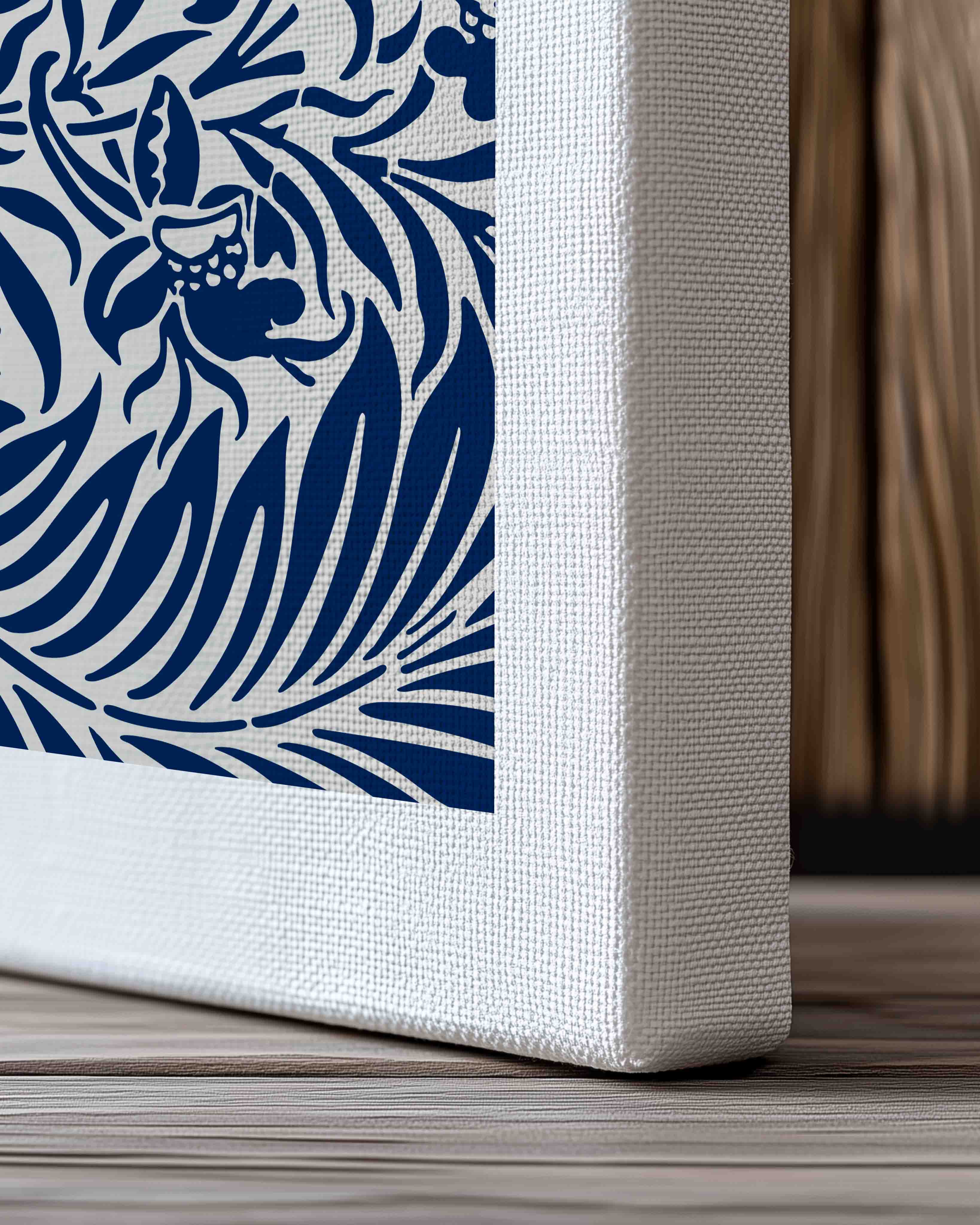 Indigo Garden Poster – Print Material Wandbild, moderne Kunst & Fine Art Print von Spawnd, handgefertigt & Made in Germany