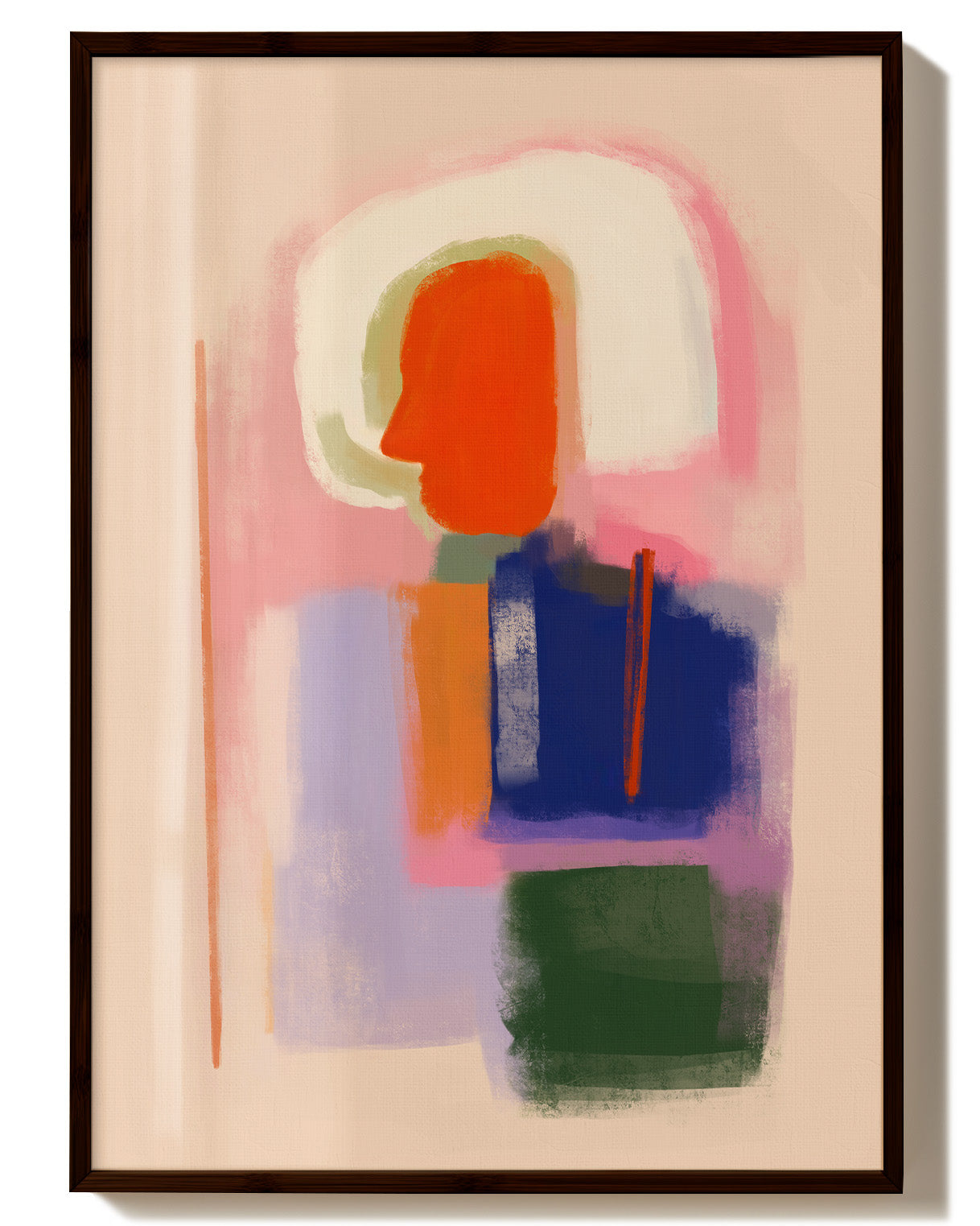 Inner Map Poster – Print Material Wandbild, moderne Kunst & Fine Art Print von Spawnd, handgefertigt & Made in Germany