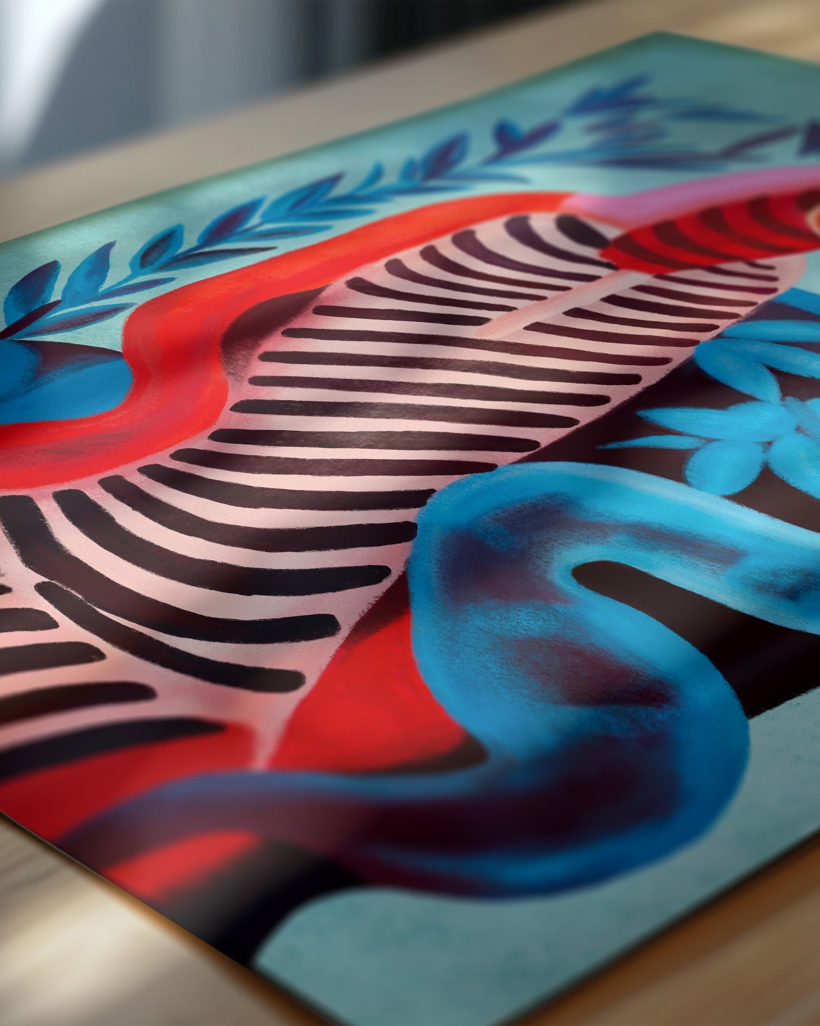 Interwoven Duality Poster – Print Material Wandbild, moderne Kunst & Fine Art Print von Spawnd, handgefertigt & Made in Germany