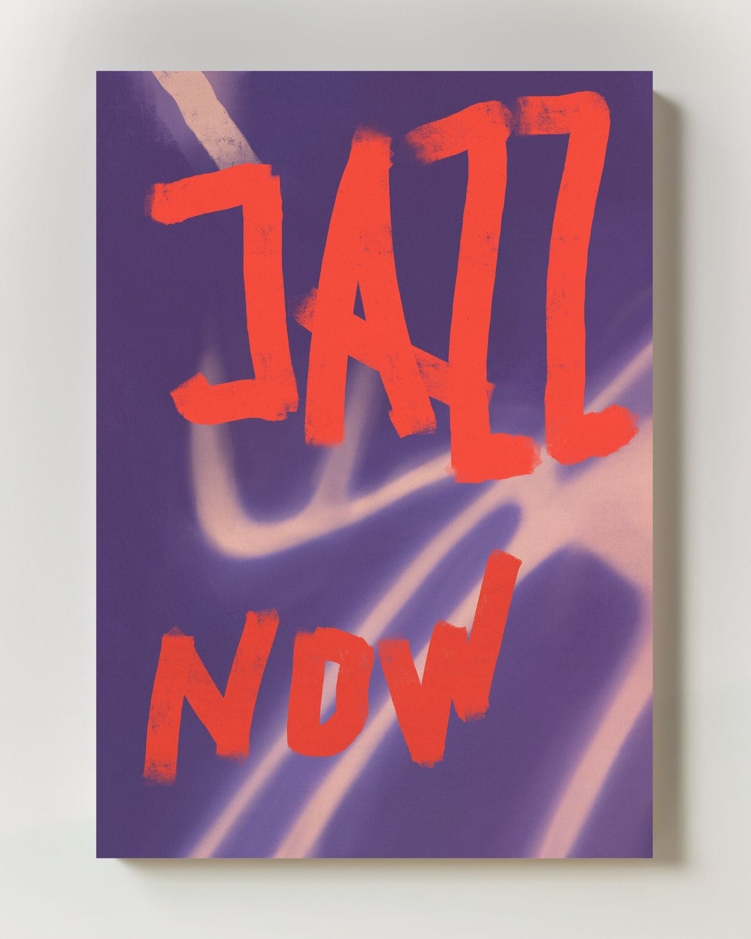 Jazz Now Poster – Print Material Wandbild, moderne Kunst & Fine Art Print von Spawnd, handgefertigt & Made in Germany