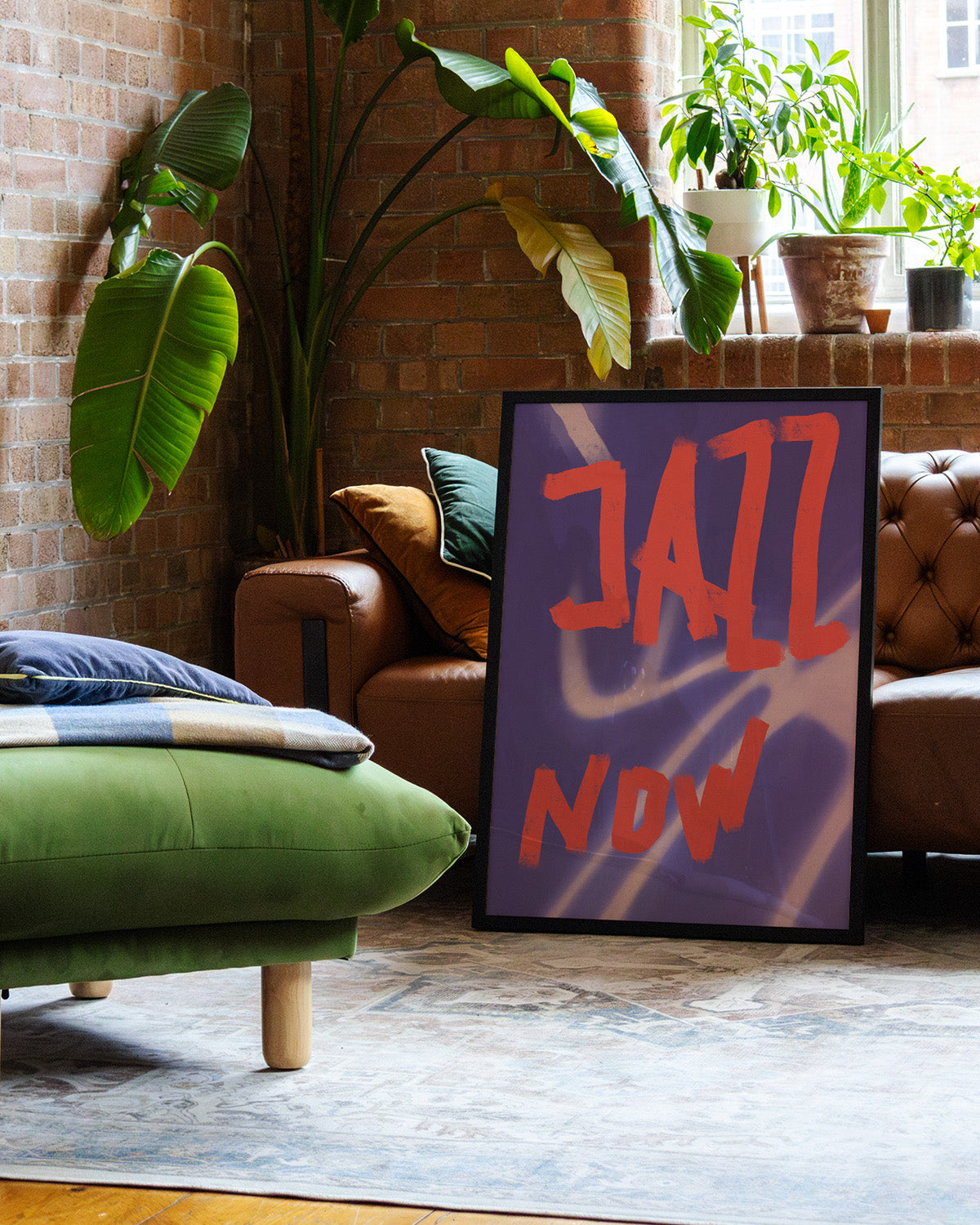Jazz Now Poster – Print Material Wandbild, moderne Kunst & Fine Art Print von Spawnd, handgefertigt & Made in Germany