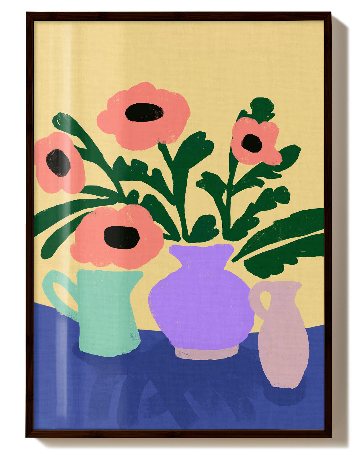 Joy in a Vase Poster – Print Material Wandbild, moderne Kunst & Fine Art Print von Spawnd, handgefertigt & Made in Germany