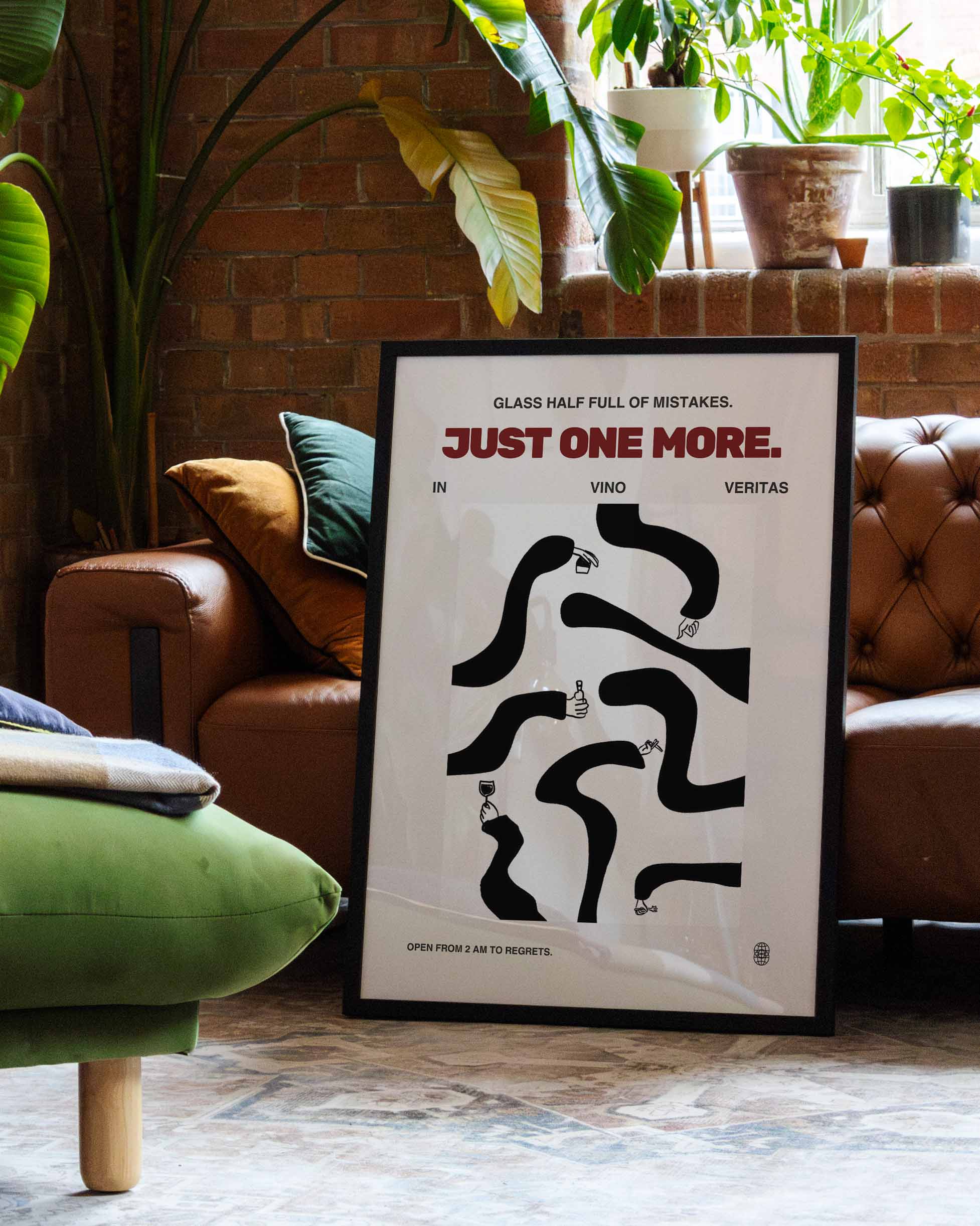 Just one more Poster – Print Material Wandbild, moderne Kunst & Fine Art Print von Spawnd, handgefertigt & Made in Germany