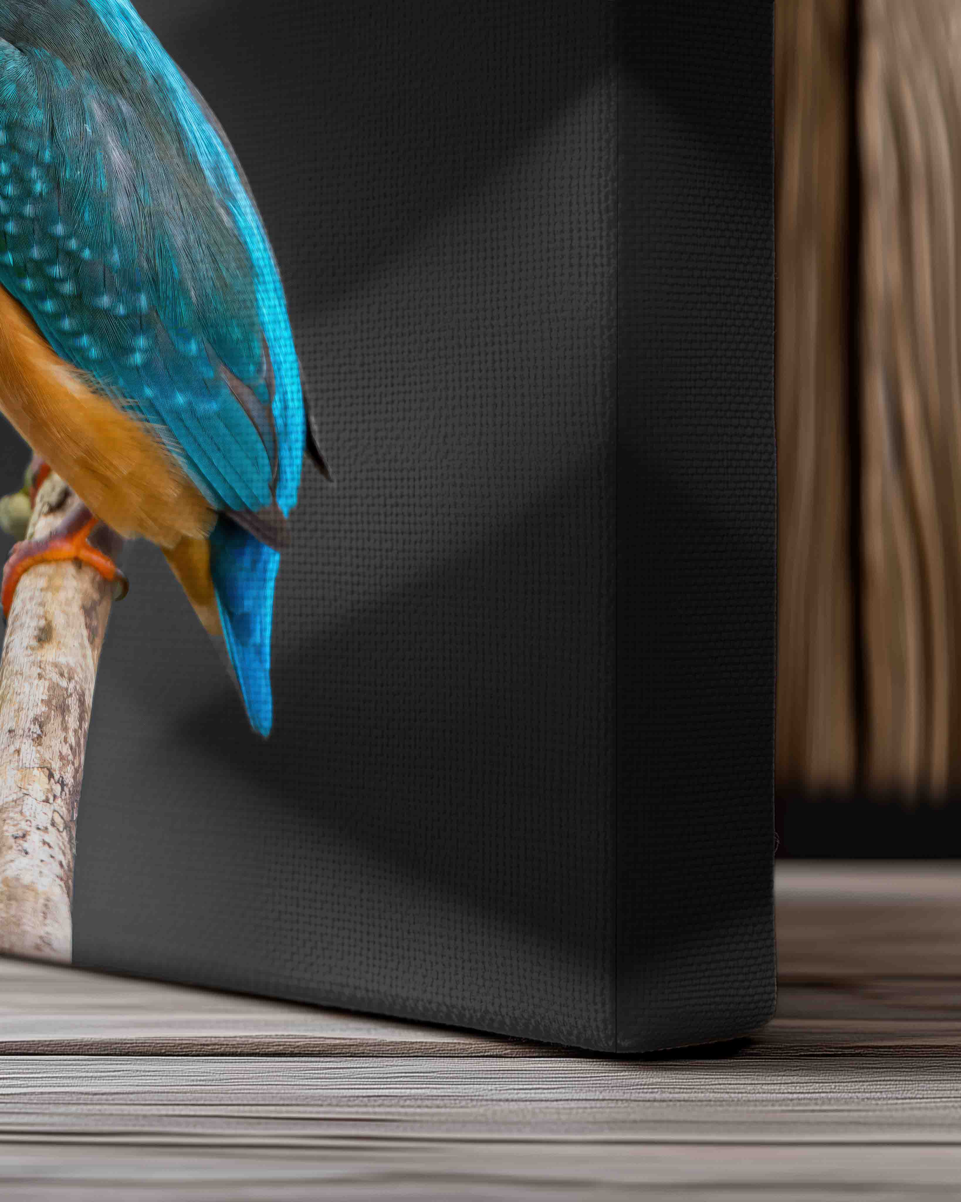 Kingfisher Poster – Print Material Wandbild, moderne Kunst & Fine Art Print von Spawnd, handgefertigt & Made in Germany