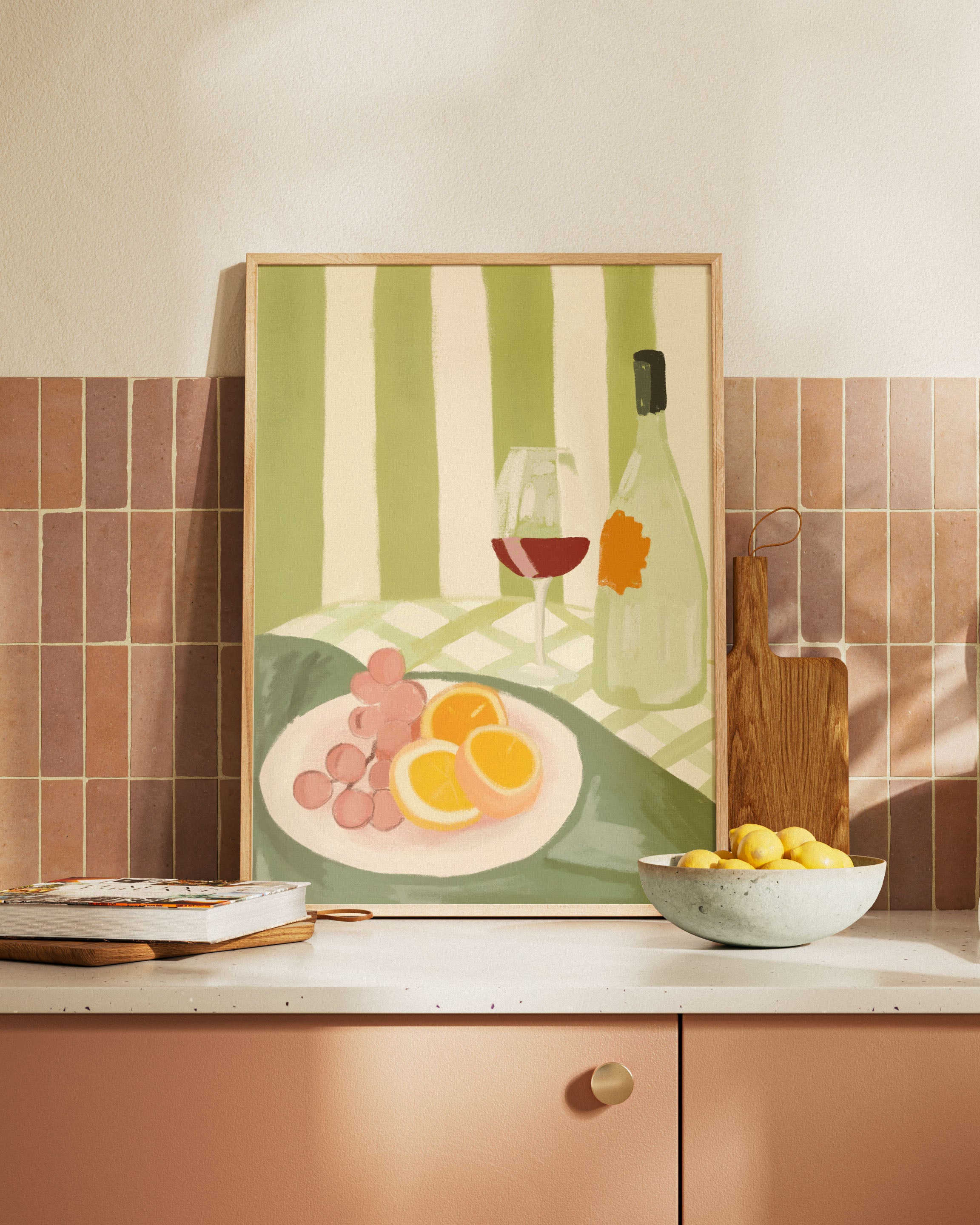 L'heure dorée Poster – Print Material Wandbild, moderne Kunst & Fine Art Print von Spawnd, handgefertigt & Made in Germany