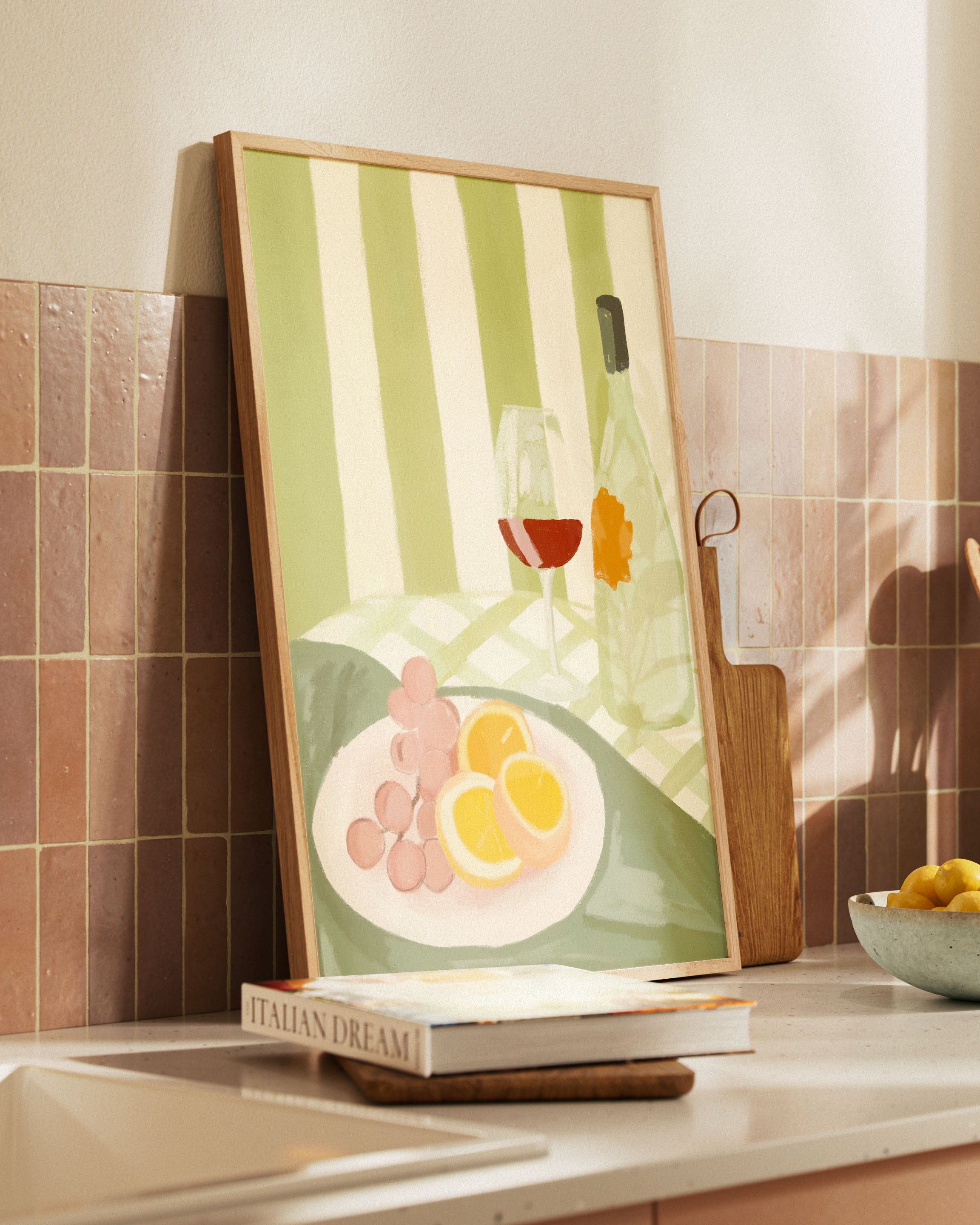 L'heure dorée Poster – Print Material Wandbild, moderne Kunst & Fine Art Print von Spawnd, handgefertigt & Made in Germany