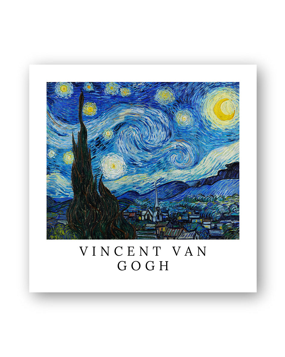 La Nuit étoilée Poster – Print Material Wandbild, moderne Kunst & Fine Art Print von Spawnd, handgefertigt & Made in Germany