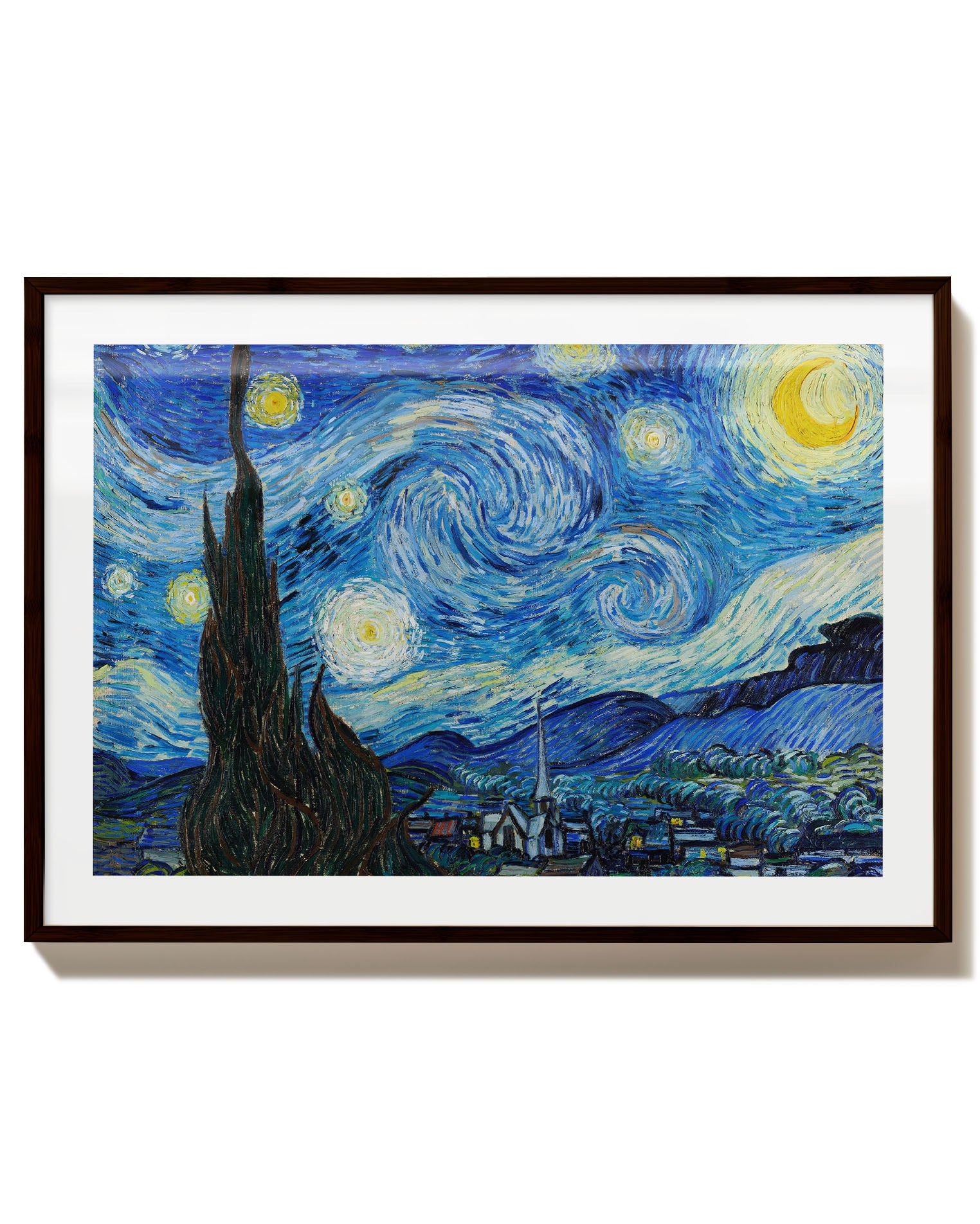 La Nuit étoilée V2 Poster – Print Material Wandbild, moderne Kunst & Fine Art Print von Spawnd, handgefertigt & Made in Germany