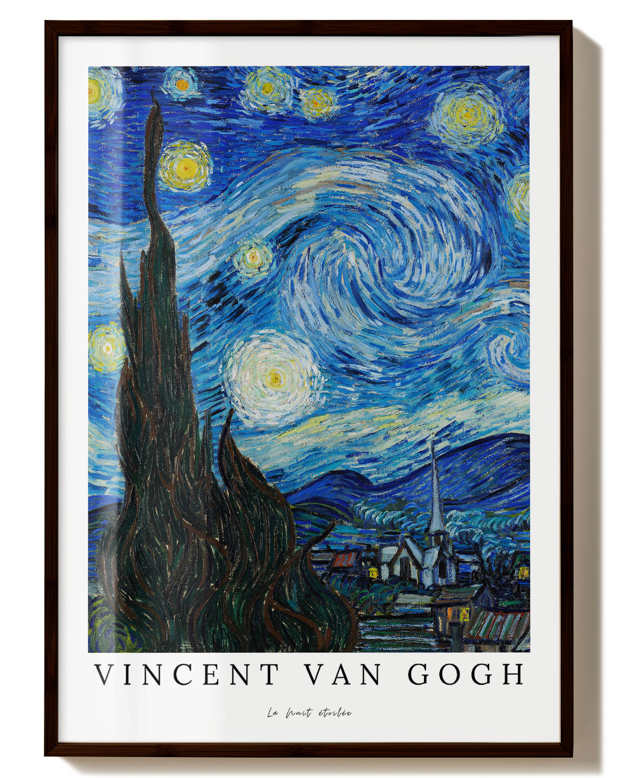 La Nuit étoilée V3 Poster – Print Material Wandbild, moderne Kunst & Fine Art Print von Spawnd, handgefertigt & Made in Germany