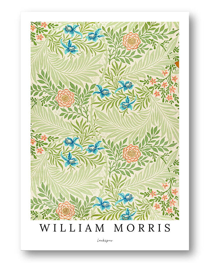 Larkspur Poster – Print Material Wandbild, moderne Kunst & Fine Art Print von Spawnd, handgefertigt & Made in Germany