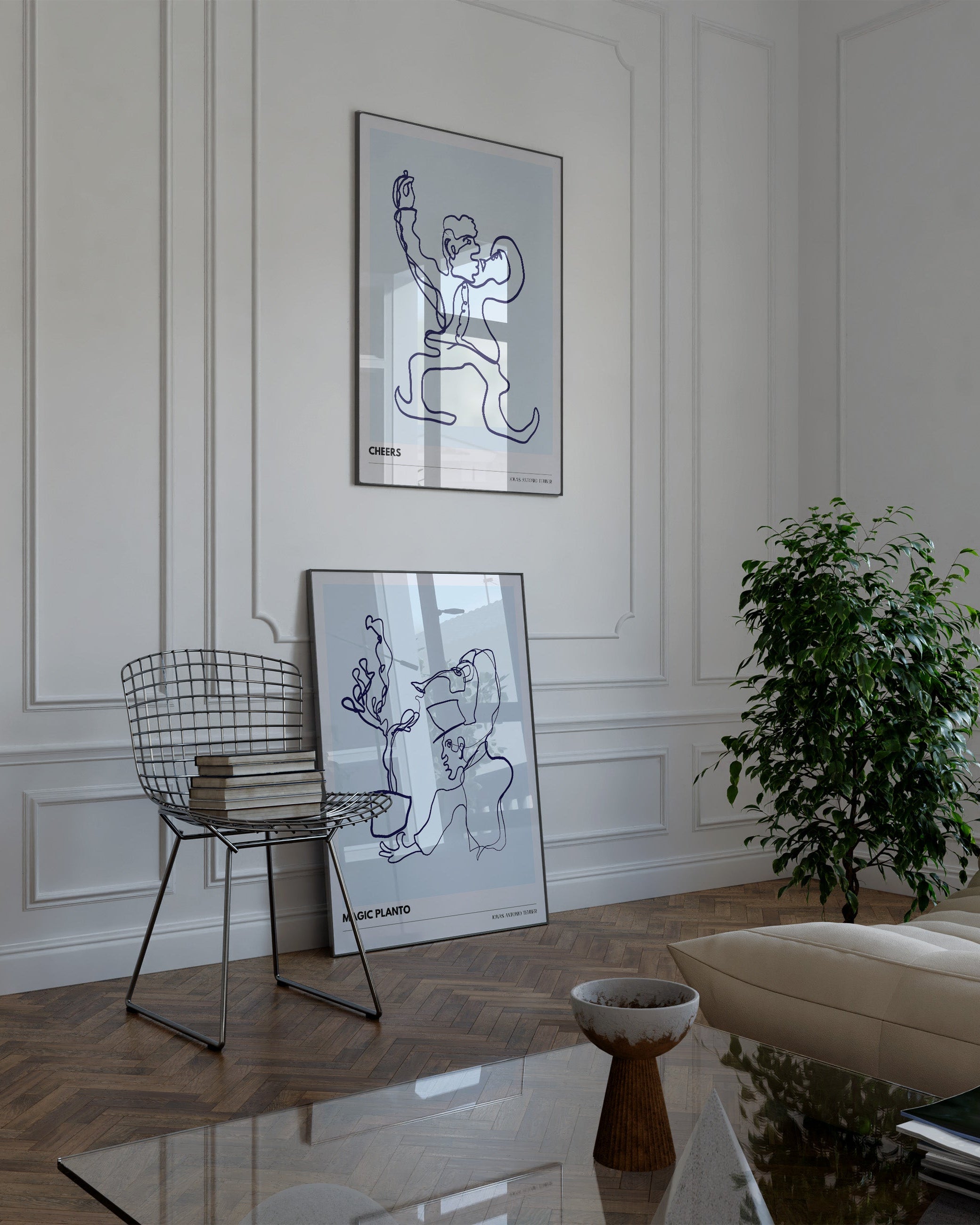 LB - Cheers Poster – Print Material Wandbild, moderne Kunst & Fine Art Print von Spawnd, handgefertigt & Made in Germany