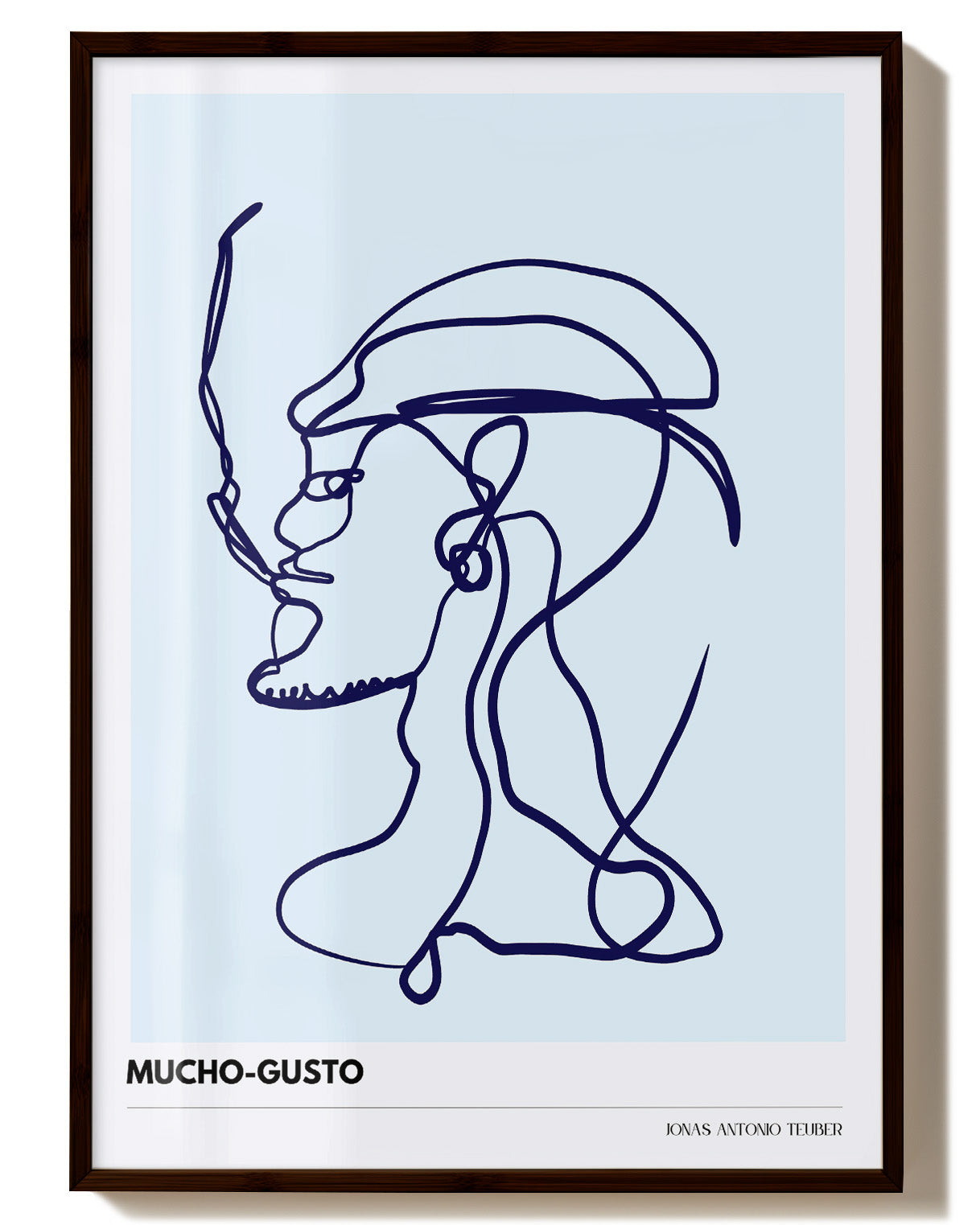 LB - Mucho Gusto Poster – Print Material Wandbild, moderne Kunst & Fine Art Print von Spawnd, handgefertigt & Made in Germany