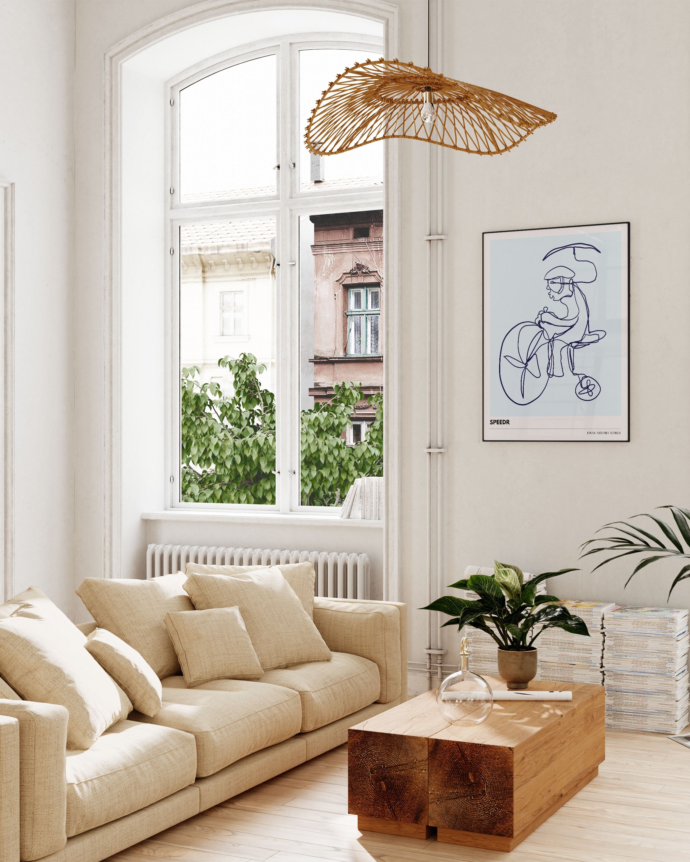 LB - Speedr Poster – Print Material Wandbild, moderne Kunst & Fine Art Print von Spawnd, handgefertigt & Made in Germany