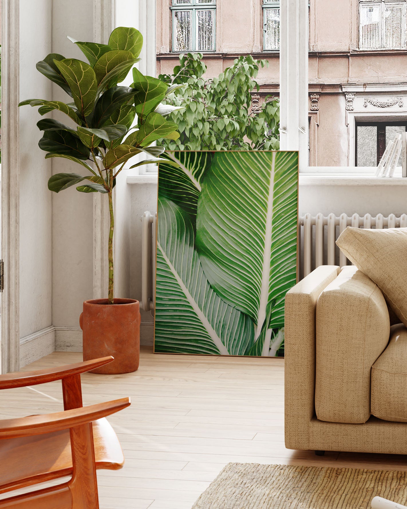 Leafe Poster – Print Material Wandbild, moderne Kunst & Fine Art Print von Spawnd, handgefertigt & Made in Germany