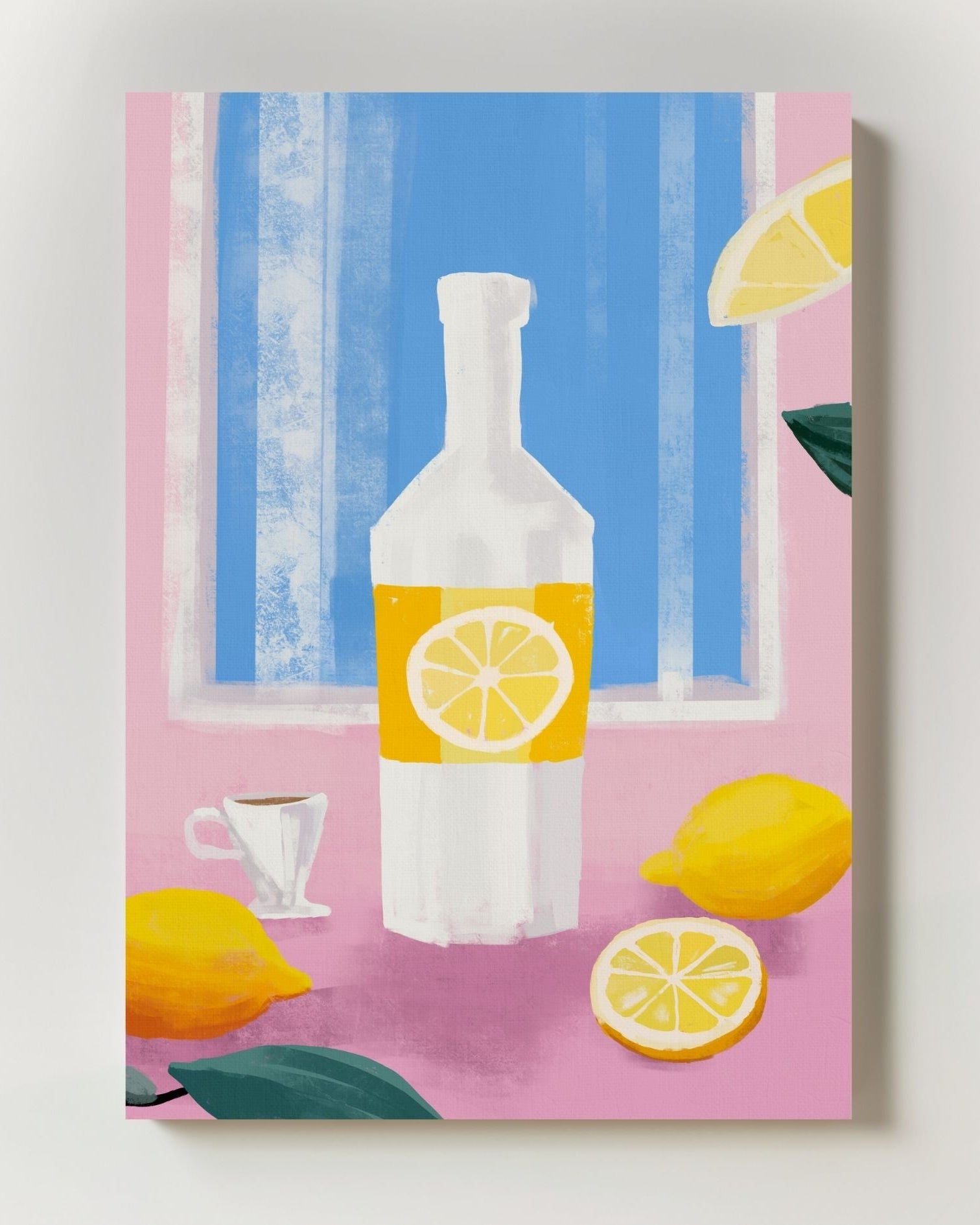 Limoncello Poster – Print Material Wandbild, moderne Kunst & Fine Art Print von Spawnd, handgefertigt & Made in Germany