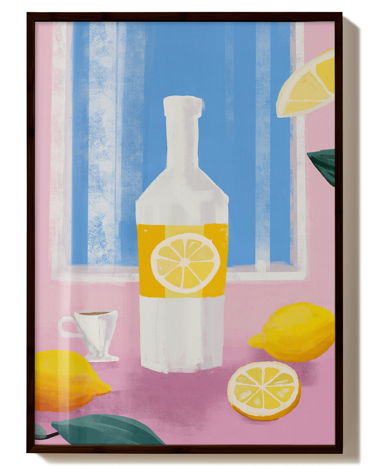 Limoncello Poster – Print Material Wandbild, moderne Kunst & Fine Art Print von Spawnd, handgefertigt & Made in Germany
