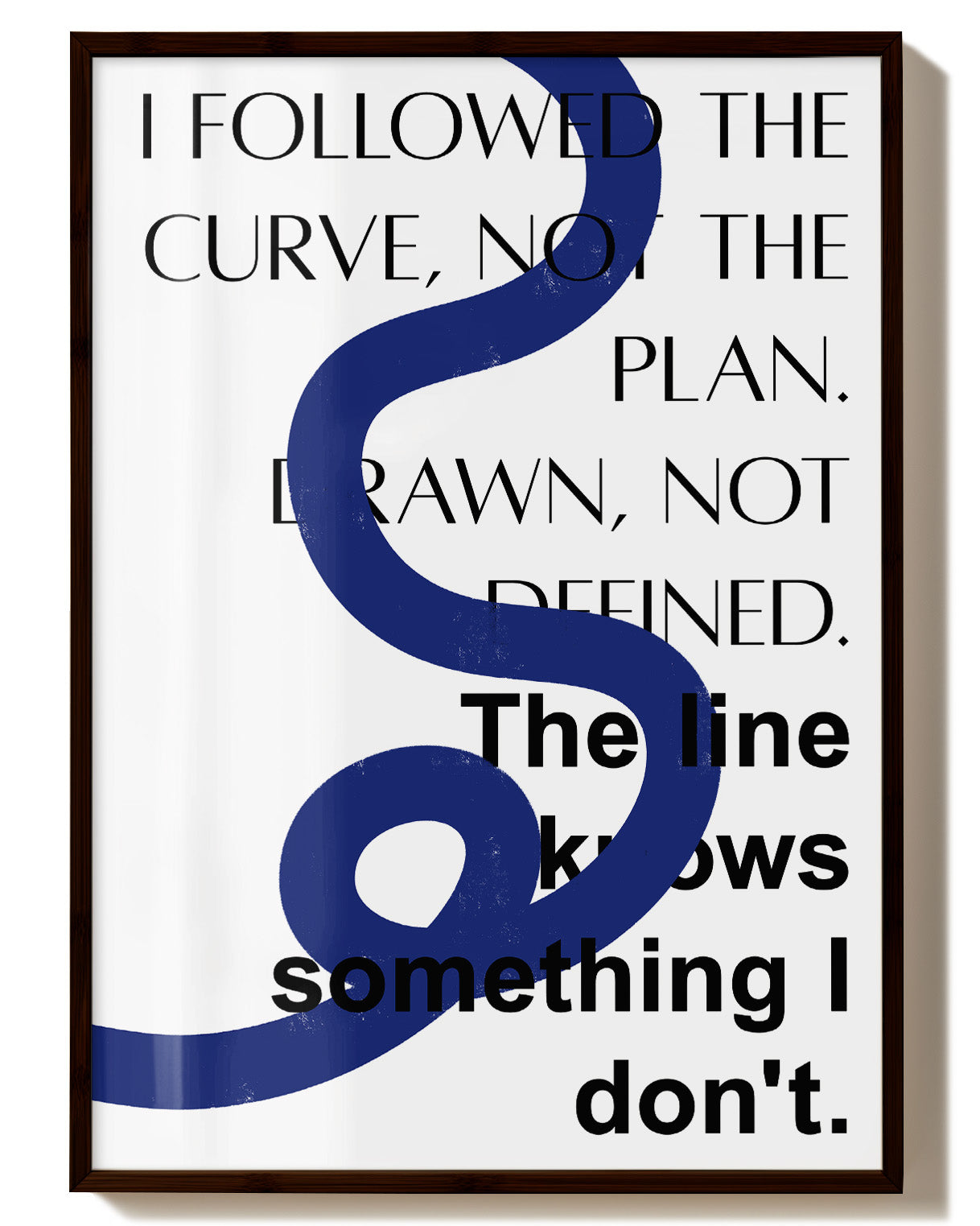 Line Poster – Print Material Wandbild, moderne Kunst & Fine Art Print von Spawnd, handgefertigt & Made in Germany