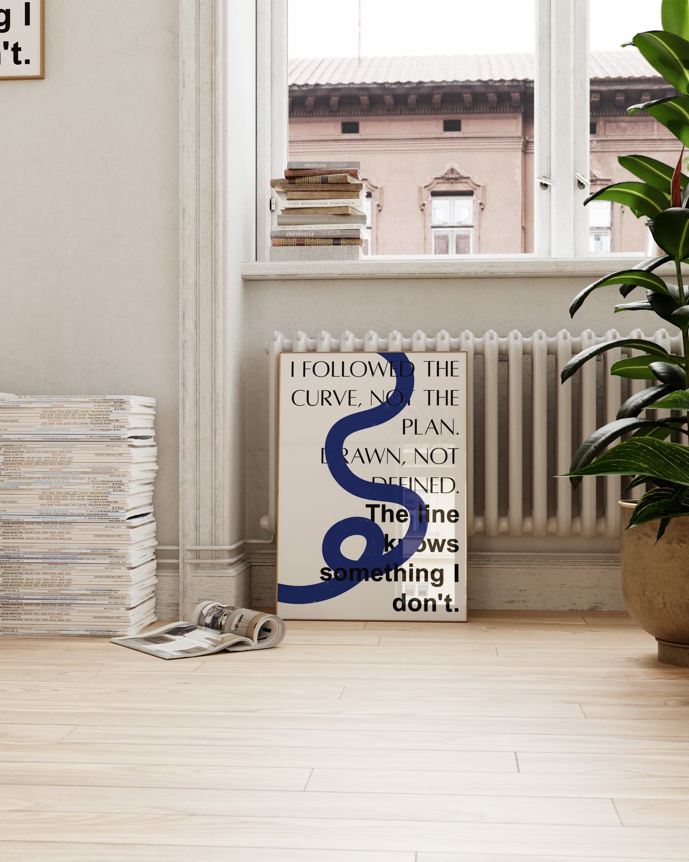 Line Poster – Print Material Wandbild, moderne Kunst & Fine Art Print von Spawnd, handgefertigt & Made in Germany