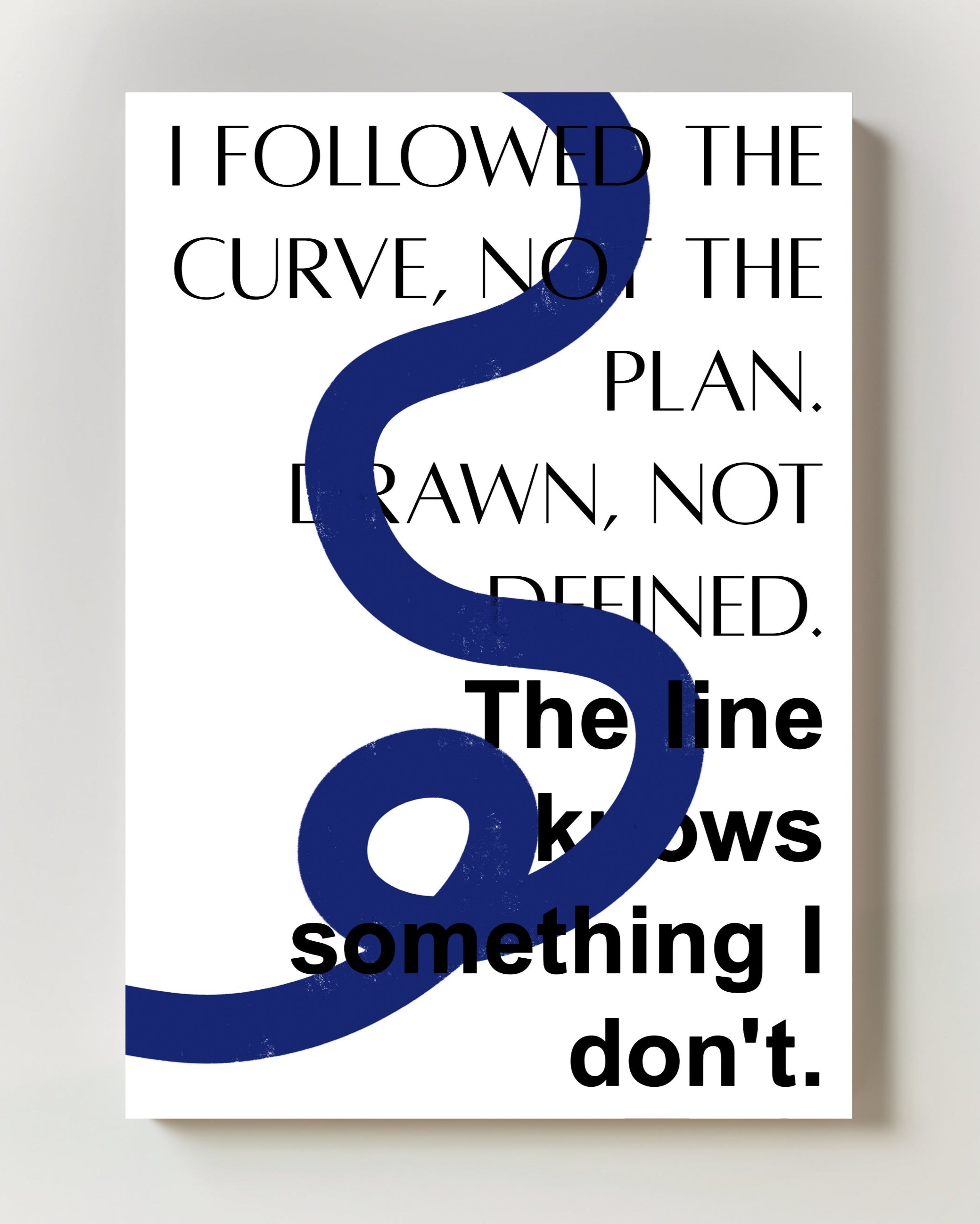 Line Poster – Print Material Wandbild, moderne Kunst & Fine Art Print von Spawnd, handgefertigt & Made in Germany