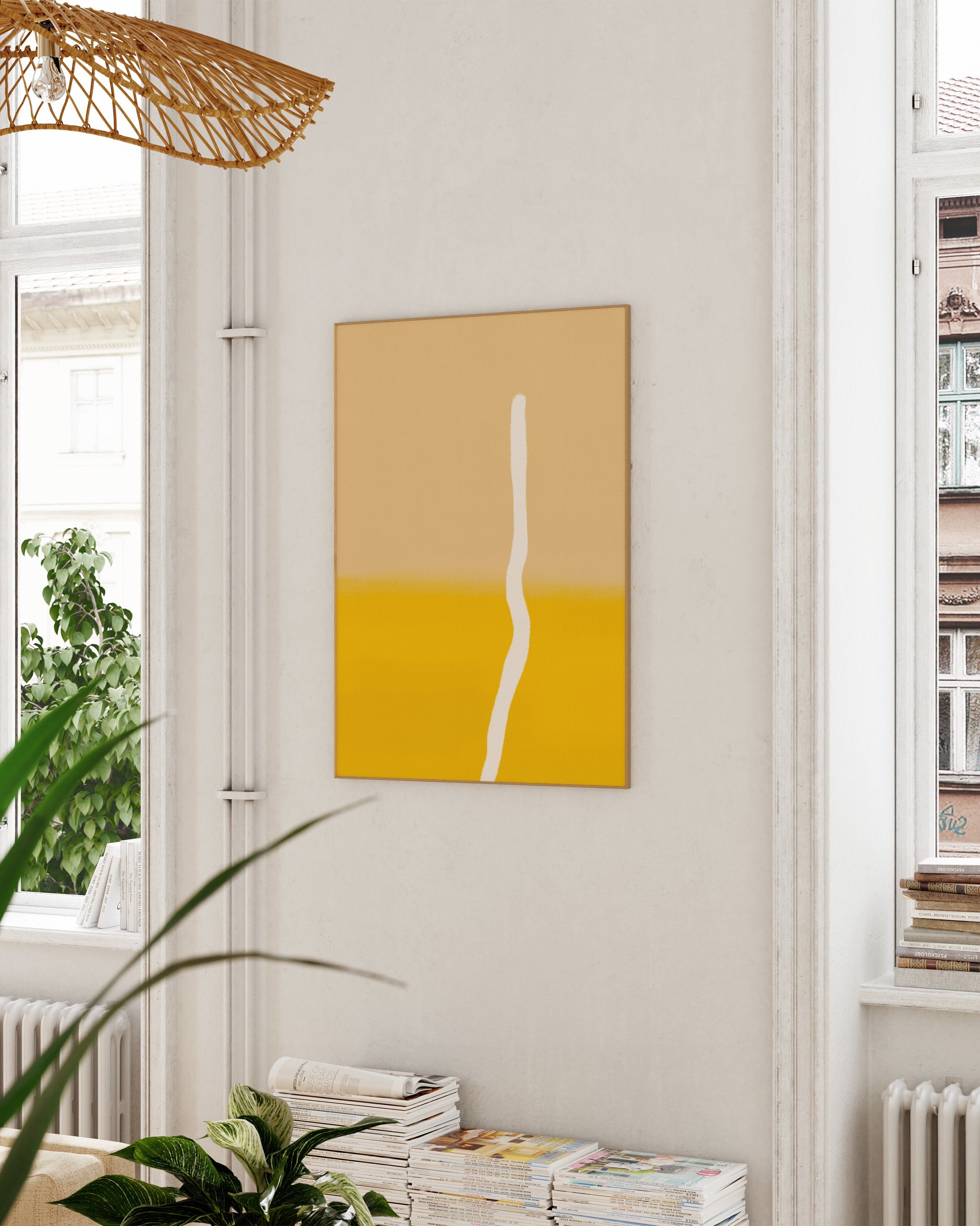 Linje Poster – Print Material Wandbild, moderne Kunst & Fine Art Print von Spawnd, handgefertigt & Made in Germany