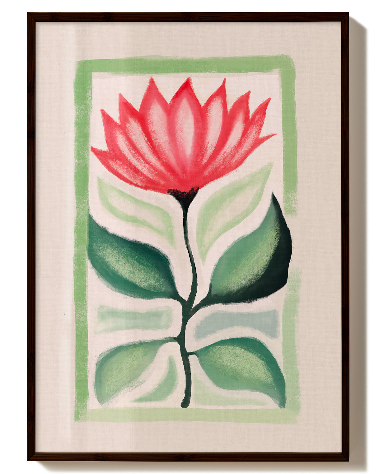 Lotus in Balance Poster – Print Material Wandbild, moderne Kunst & Fine Art Print von Spawnd, handgefertigt & Made in Germany
