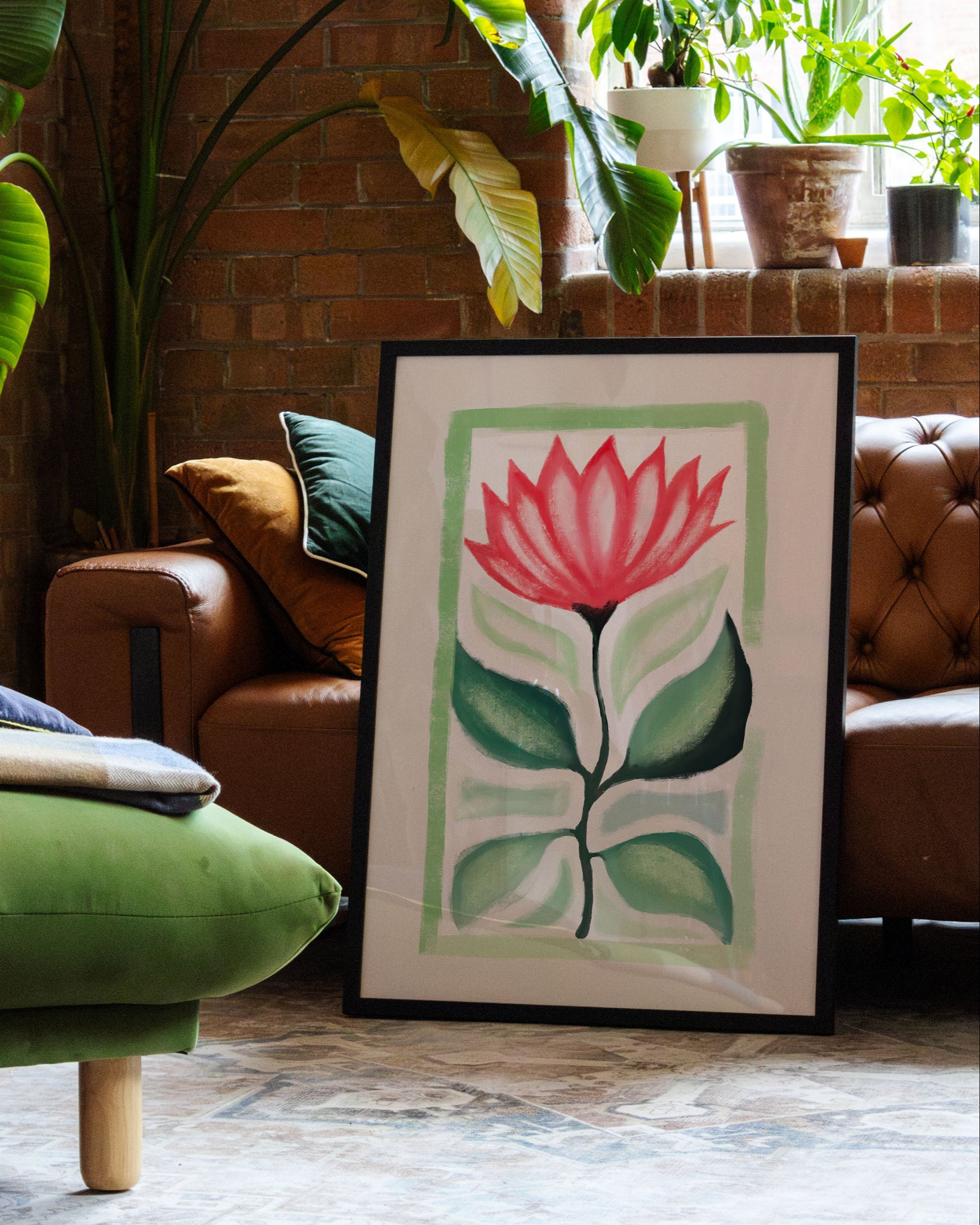 Lotus in Balance Poster – Print Material Wandbild, moderne Kunst & Fine Art Print von Spawnd, handgefertigt & Made in Germany
