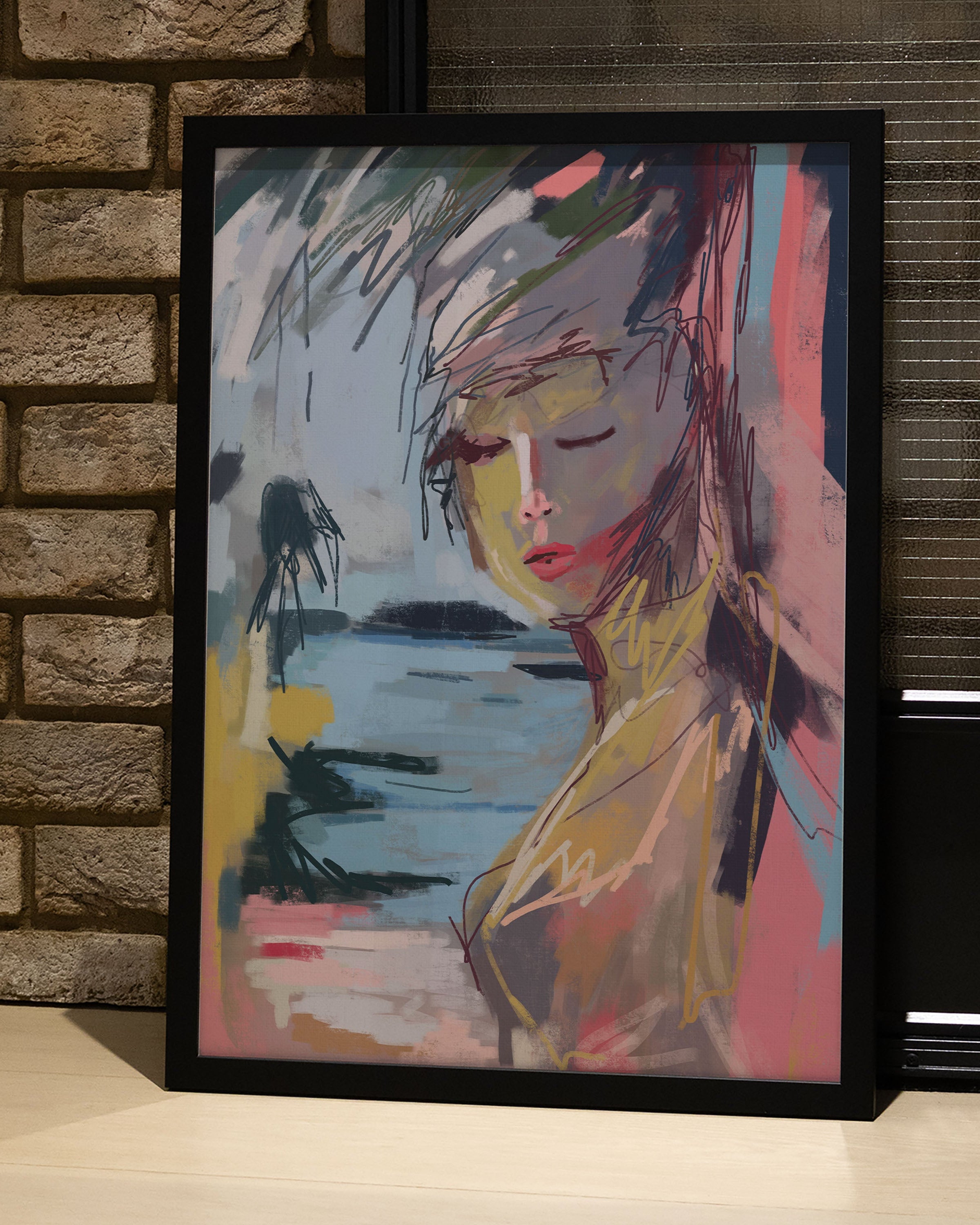 Low Tide, High Eyes Poster – Print Material Wandbild, moderne Kunst & Fine Art Print von Spawnd, handgefertigt & Made in Germany