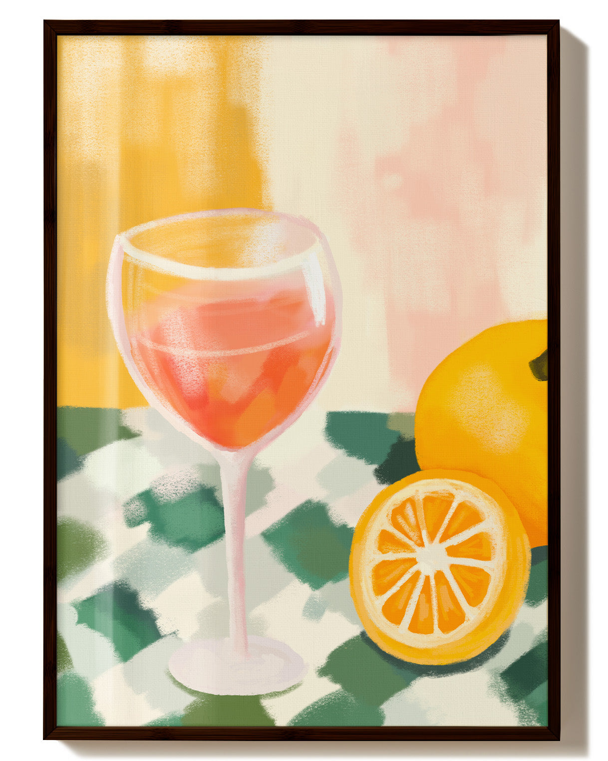 Mélodie d'agrumes Poster – Print Material Wandbild, moderne Kunst & Fine Art Print von Spawnd, handgefertigt & Made in Germany