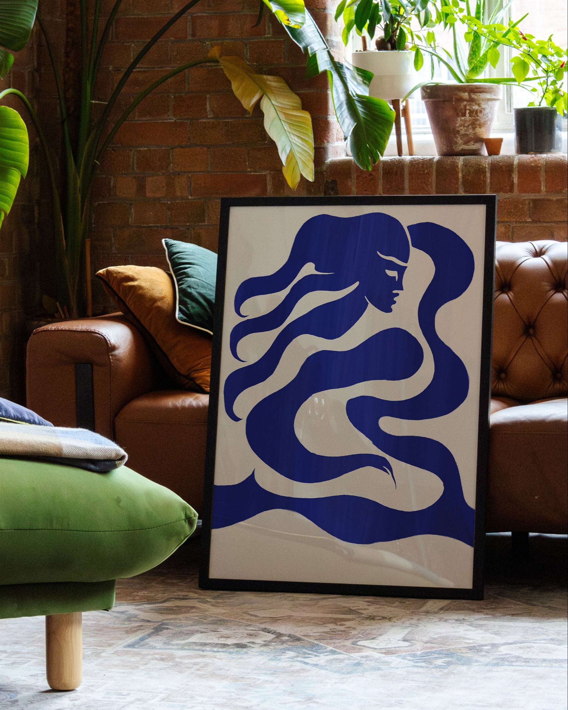 Mermaid Poster – Print Material Wandbild, moderne Kunst & Fine Art Print von Spawnd, handgefertigt & Made in Germany