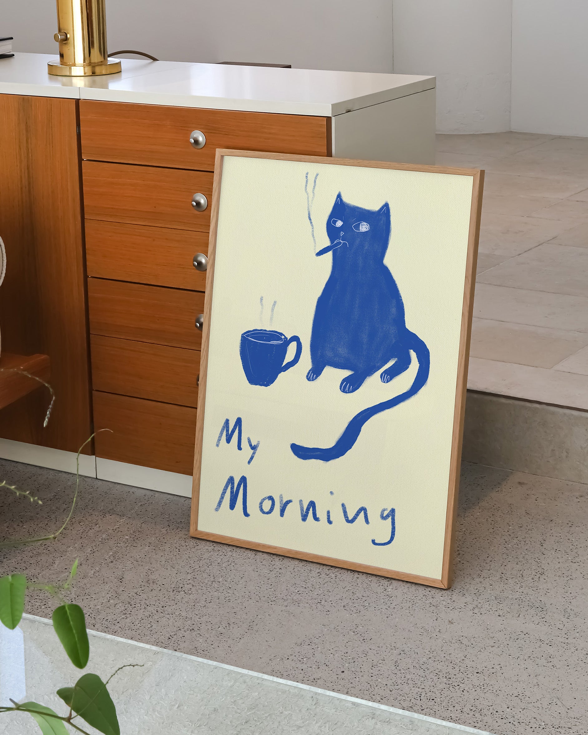 My Morning Poster – Print Material Wandbild, moderne Kunst & Fine Art Print von Spawnd, handgefertigt & Made in Germany