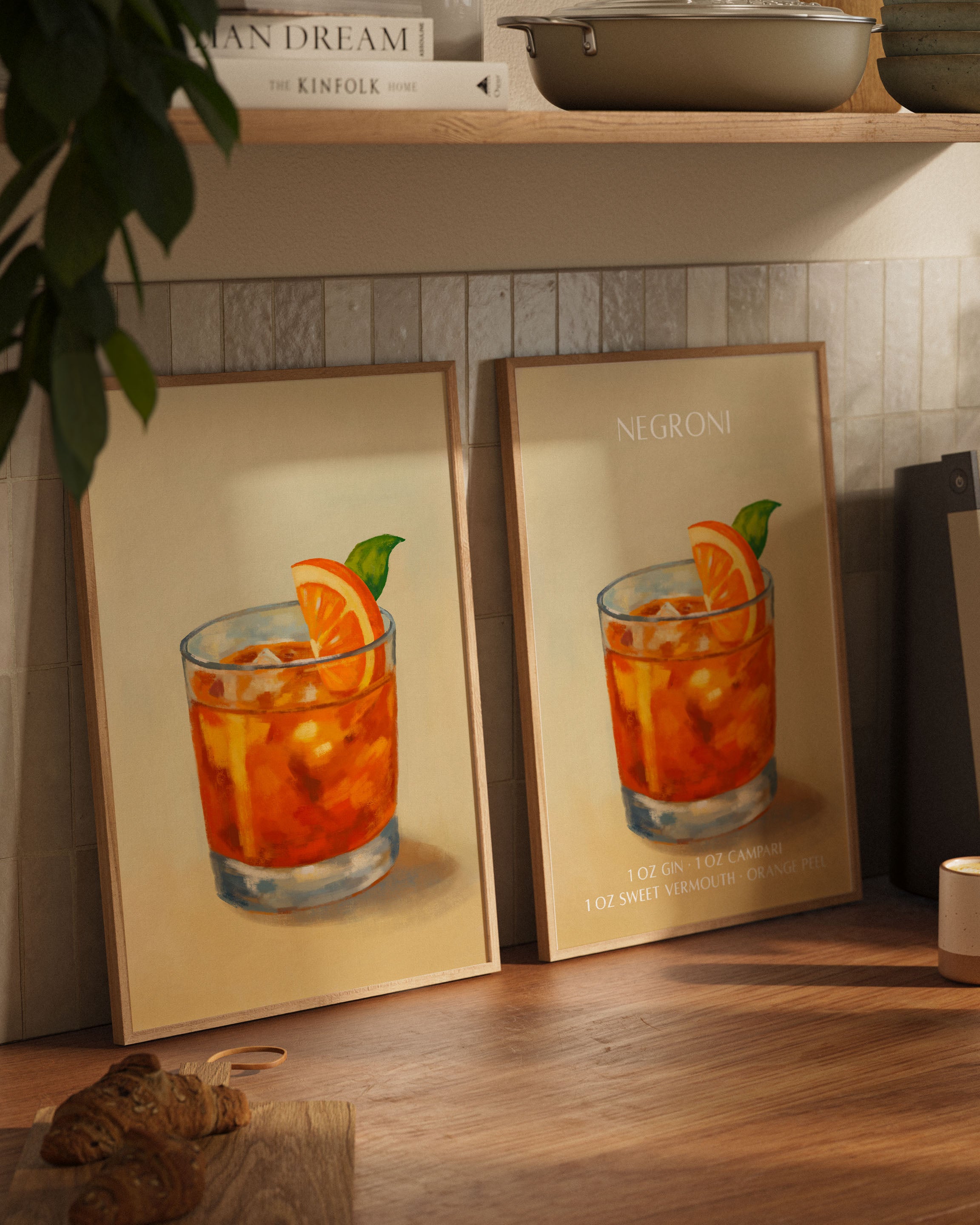 NEGRONI Poster – Print Material Wandbild, moderne Kunst & Fine Art Print von Spawnd, handgefertigt & Made in Germany
