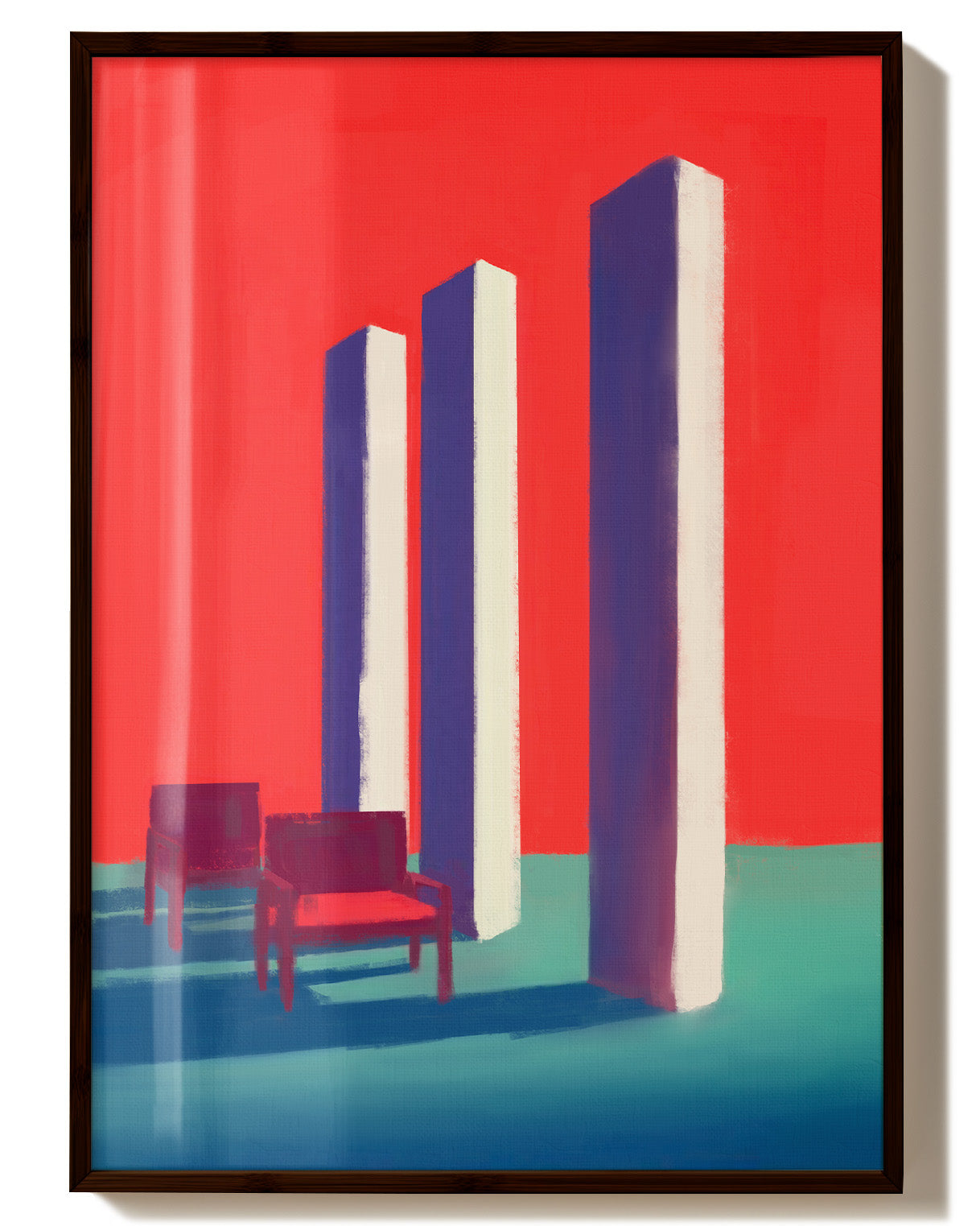 No one came Poster – Print Material Wandbild, moderne Kunst & Fine Art Print von Spawnd, handgefertigt & Made in Germany