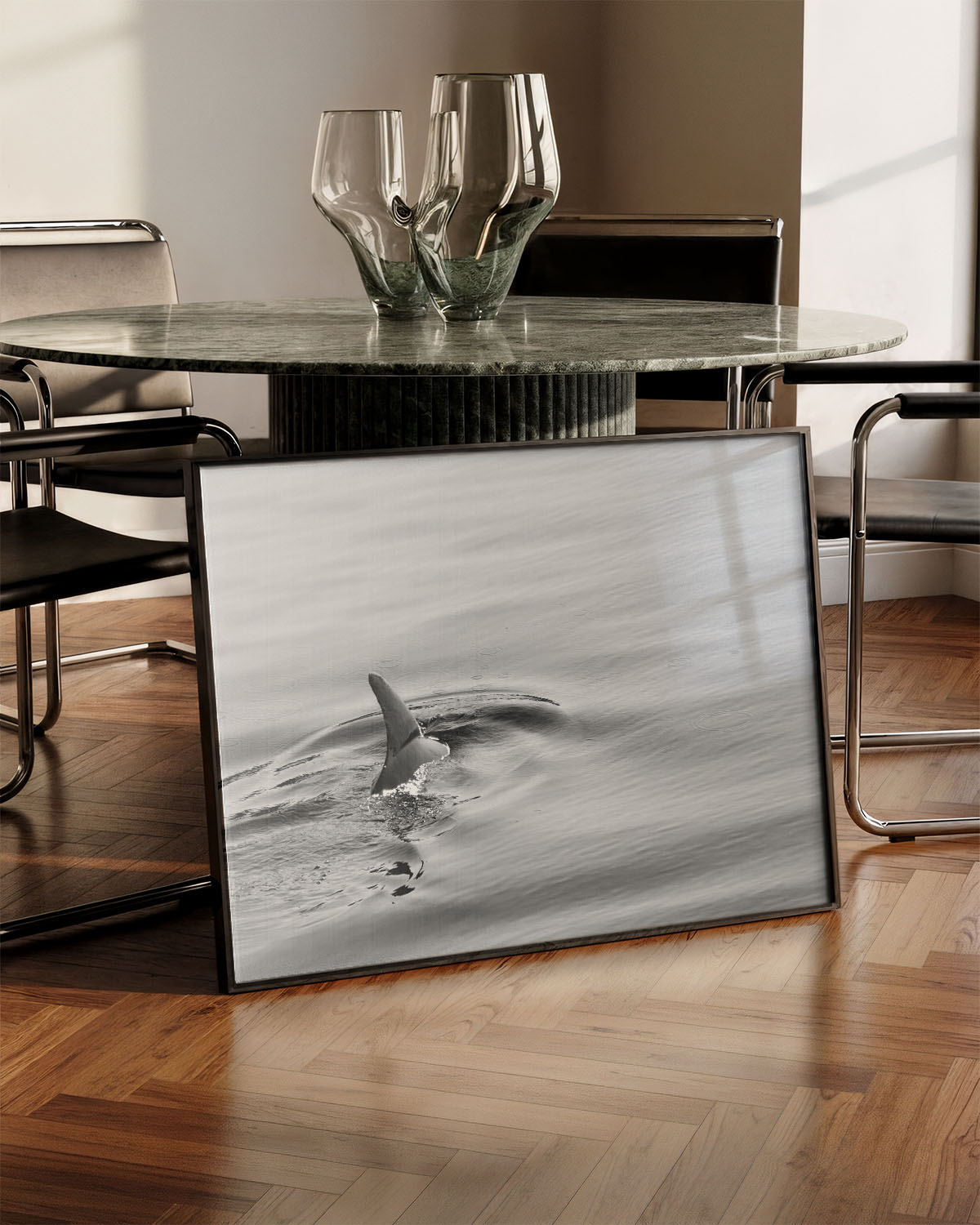 Ocean Poster – Print Material Wandbild, moderne Kunst & Fine Art Print von Spawnd, handgefertigt & Made in Germany